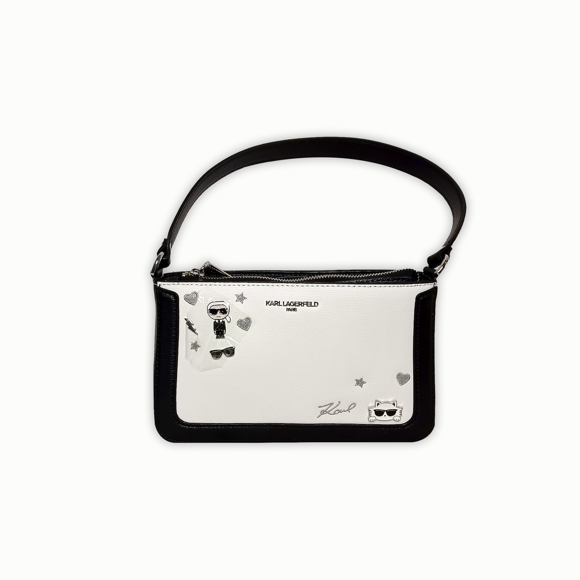 Bolso Karl Lagerfeld Paris Blanco/Negro