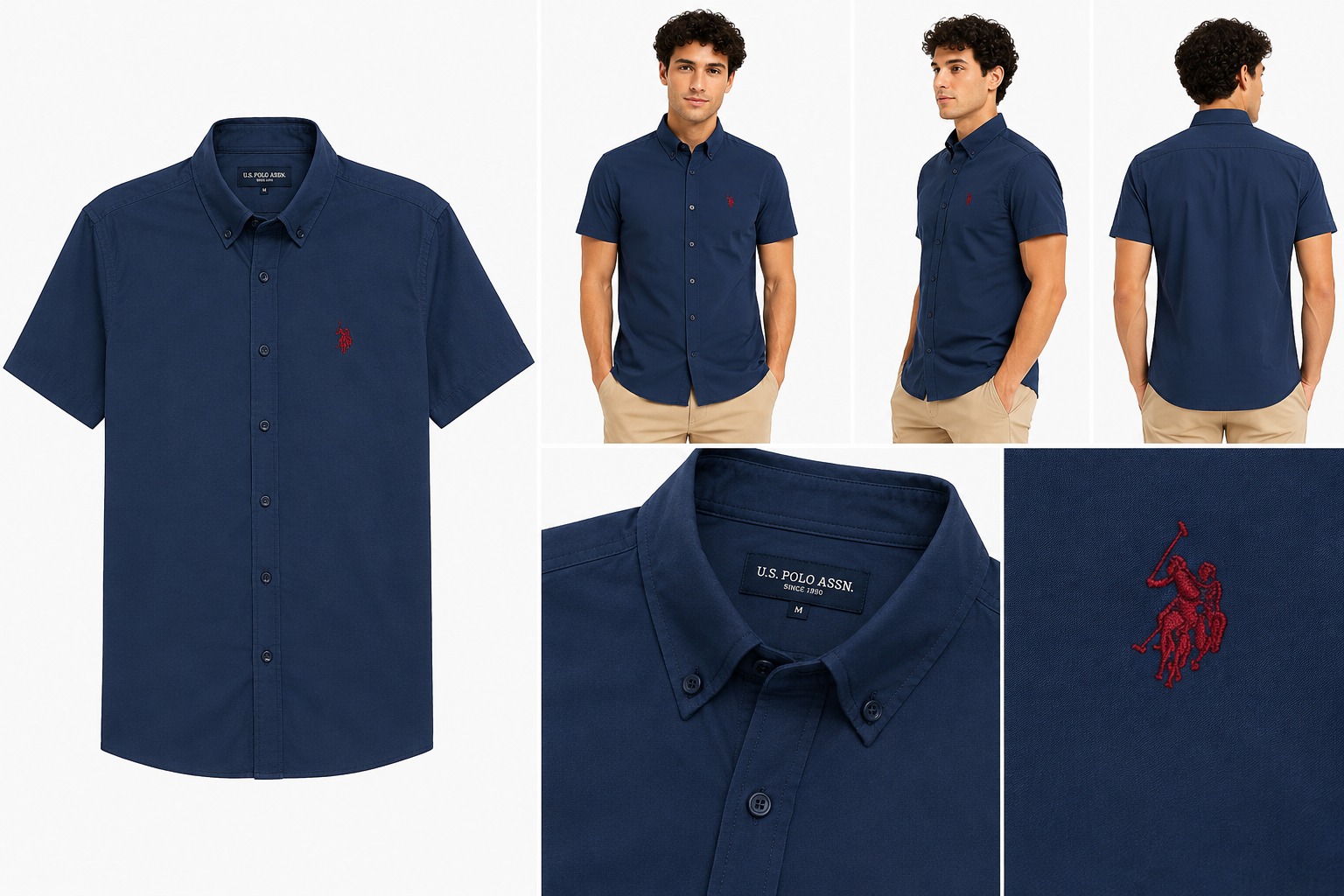 Camisa Polo Azul Marino | Caballero | Talla US (M)