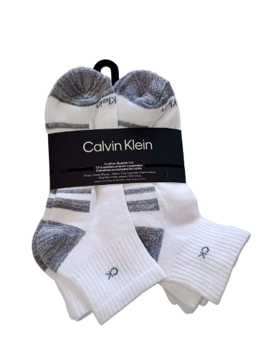 Calcetines Calvin Klein Blanco/Gris | Caballero | Talla US (M)