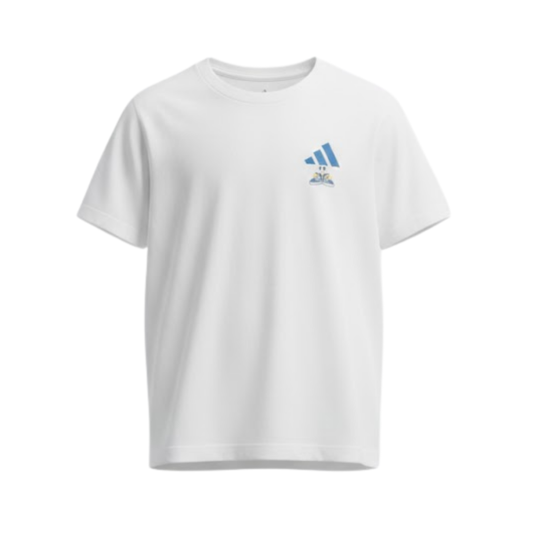 Camiseta Adidas Infantil Graphic Logo Back Blanca | Niño | Talla US (M)