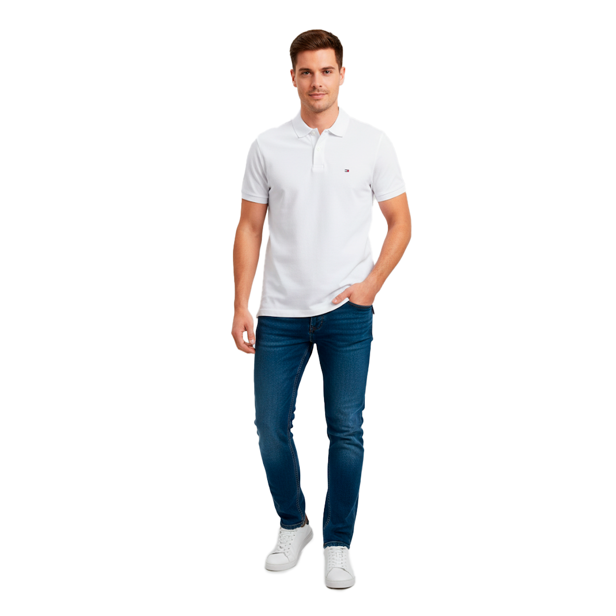 Polo Tommy Hilfiger Blanco | Caballero | Talla US (S)