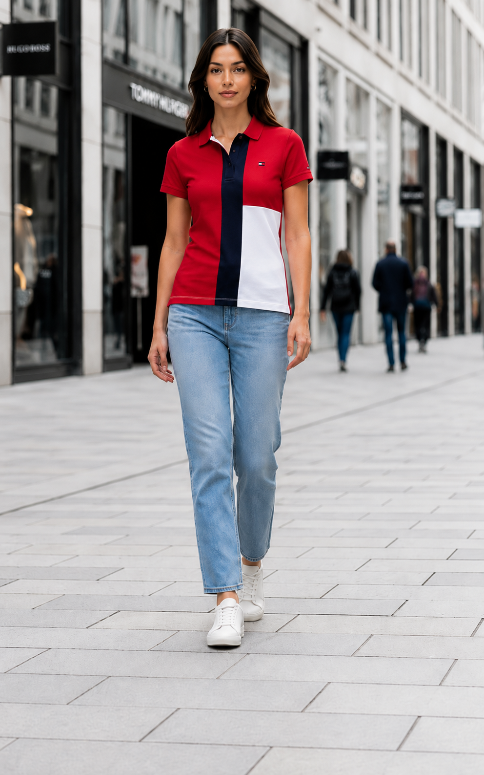 Camisa Tommy Hilfiger Tricolor | Dama | Talla US (S)(M)(L)(XL)