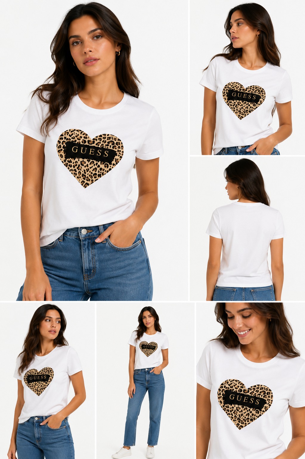 Camiseta Guess Blanca | Dama | Talla US (S)(M)(L)