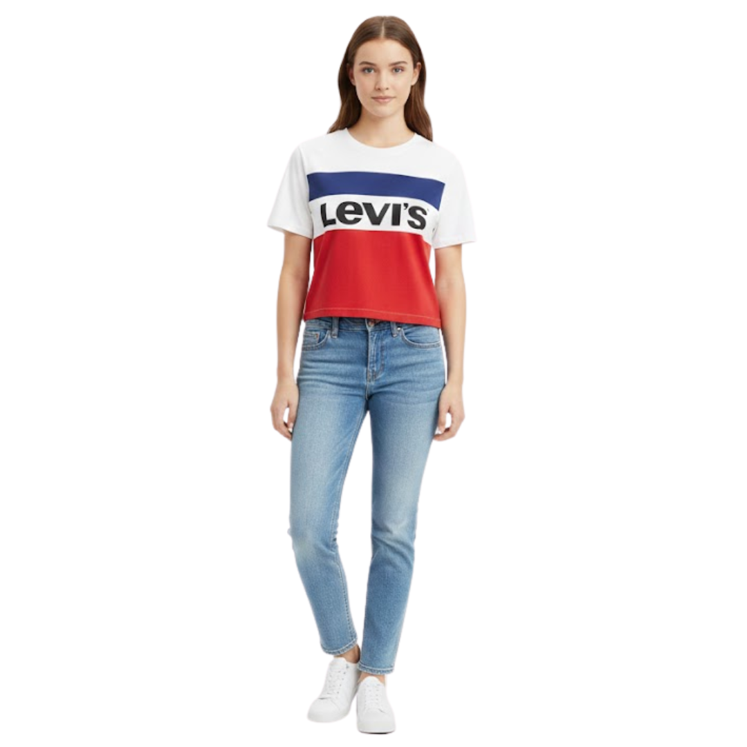 Camiseta Levi's Color Block | Dama | Talla US (S-M/6)