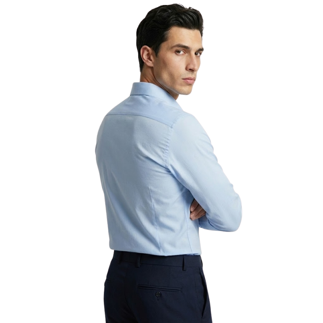 Camisa Manga Larga Calvin Klein Celeste | Caballero | Talla US (L)