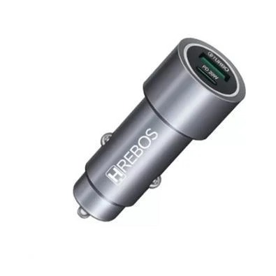 Carregador Veicular USB 20W HREBOS