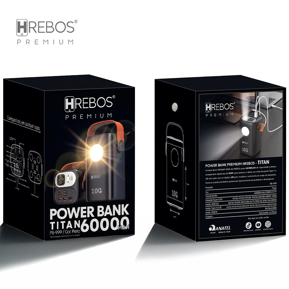 Power Bank Hrebos Titan 6.0000mAh