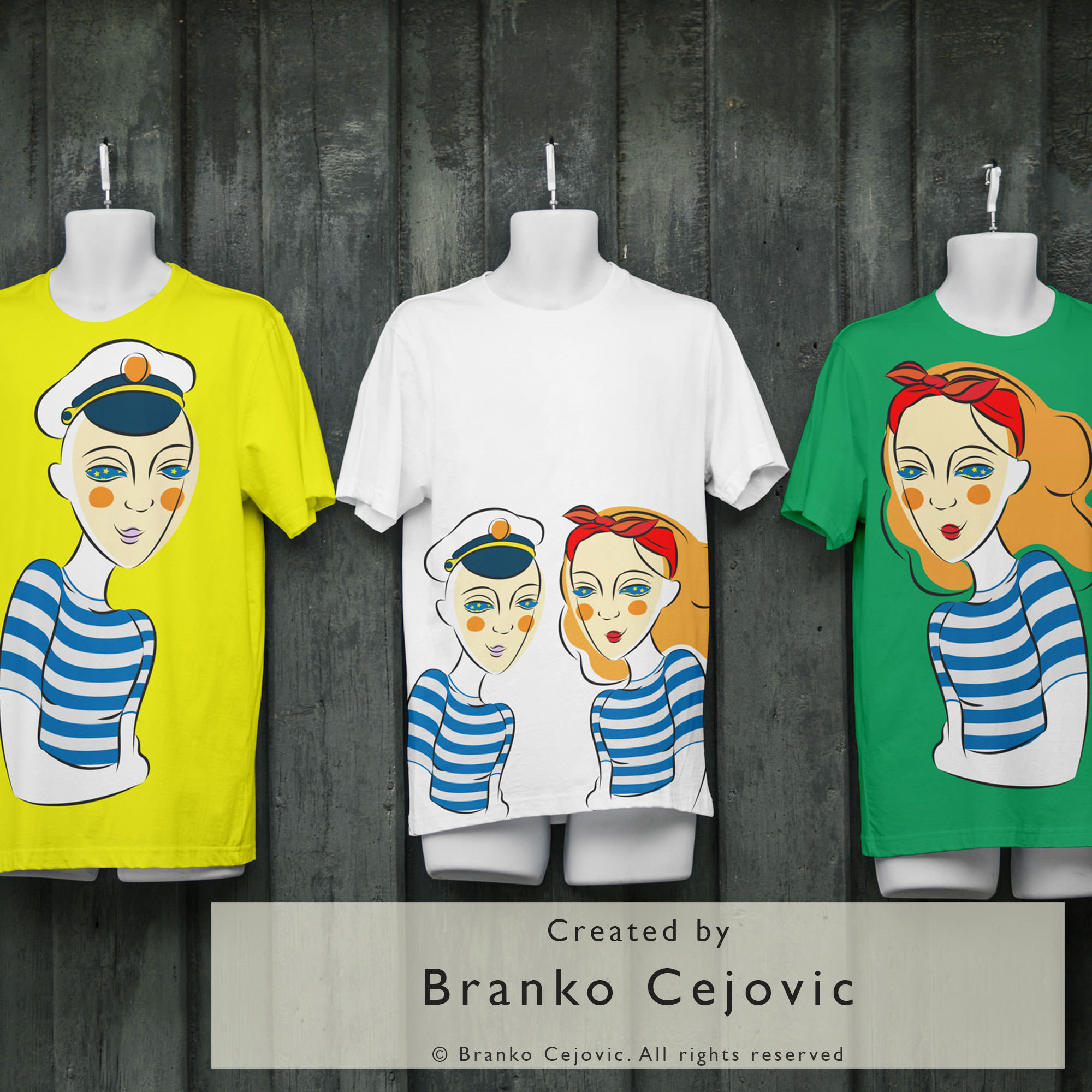 Artistic Sailor T-Shirts