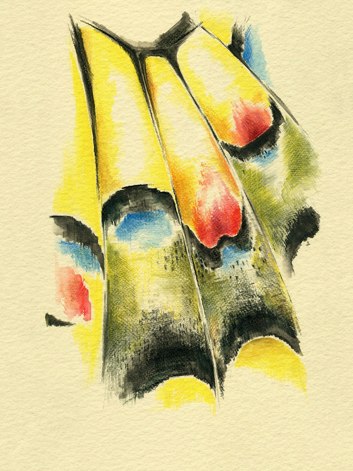 Abstract Watercolor Art Print