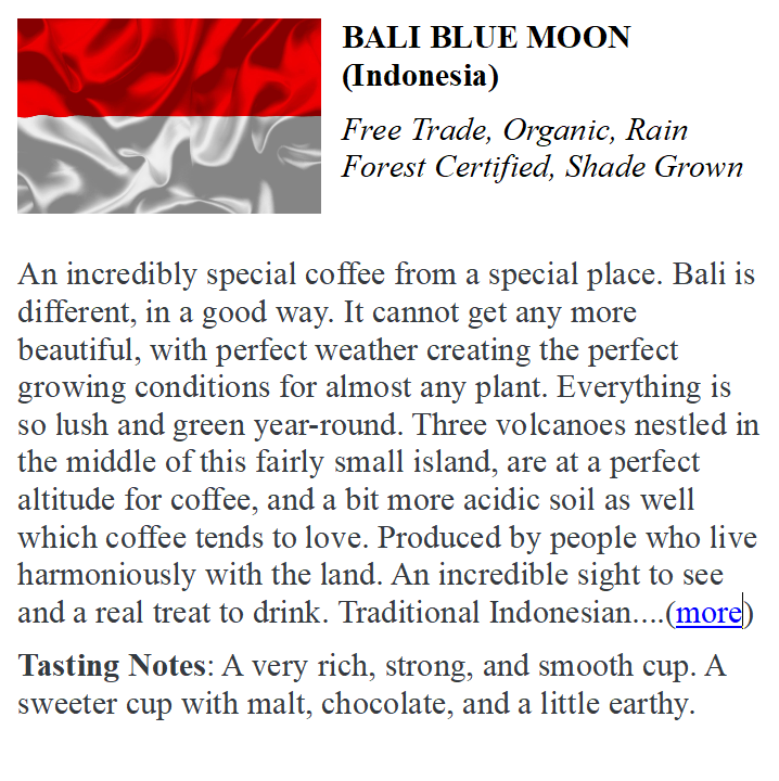 BALI HAI Blue Moon