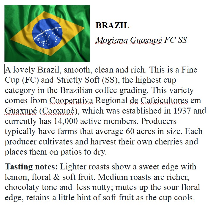BRAZIL Mogiana Guaxupe