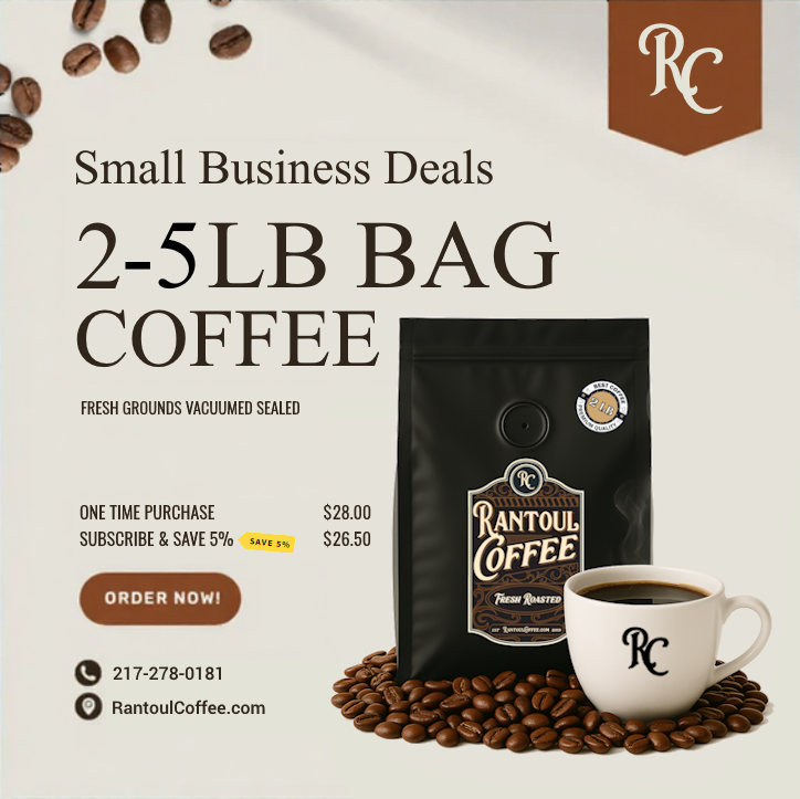 Rantoul Coffee Fresh Roasted 2-5lb