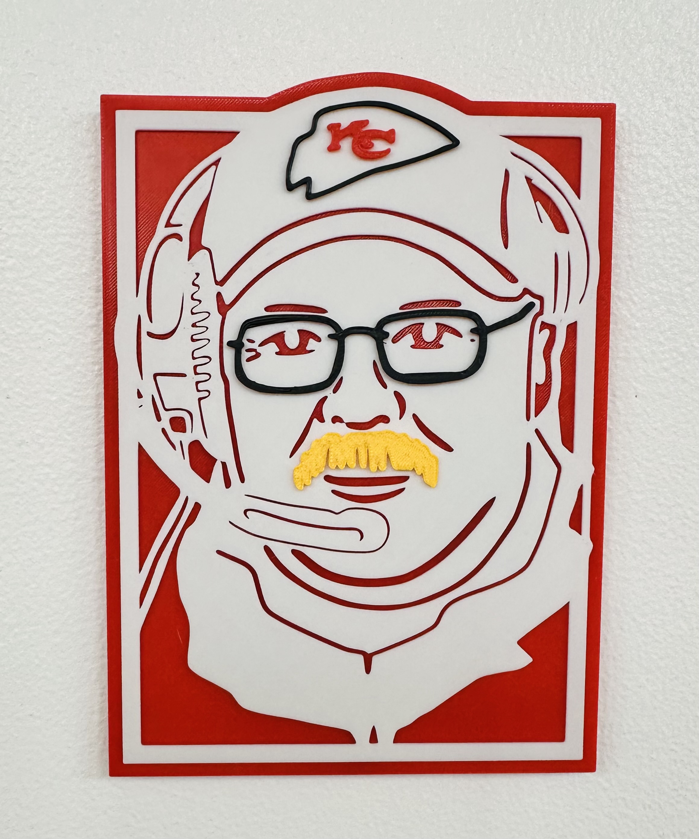 3D Printed Sports Sign - Andy Reid