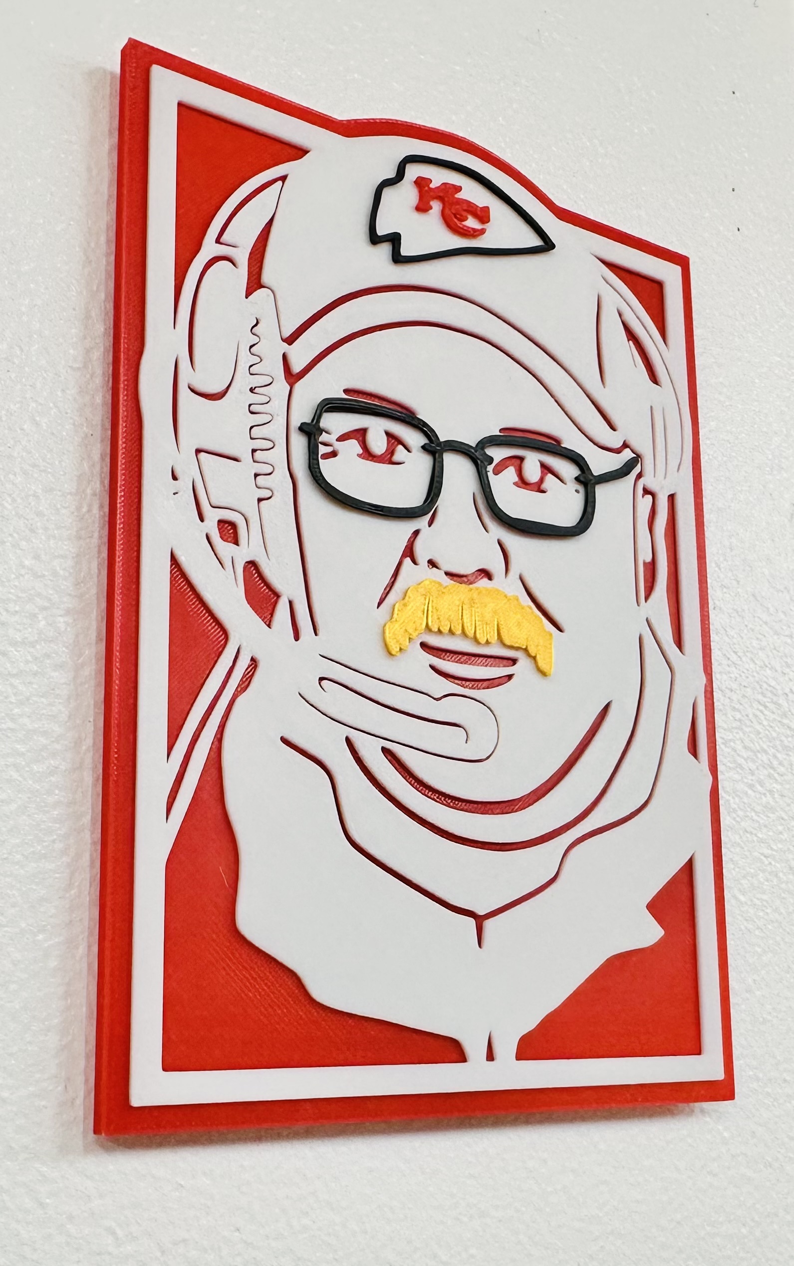 3D Printed Sports Sign - Andy Reid