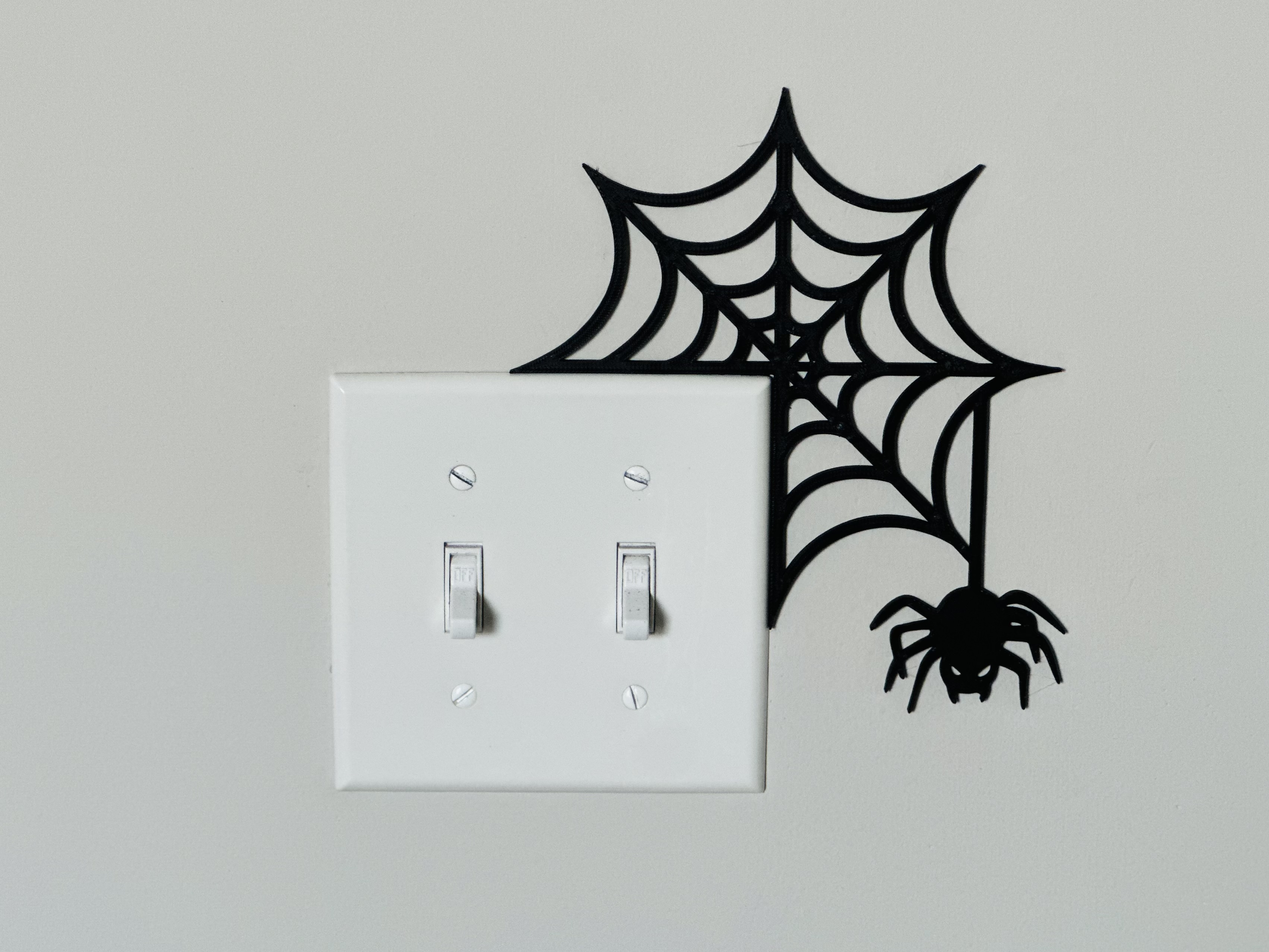 Light Switch Display - Spider Web