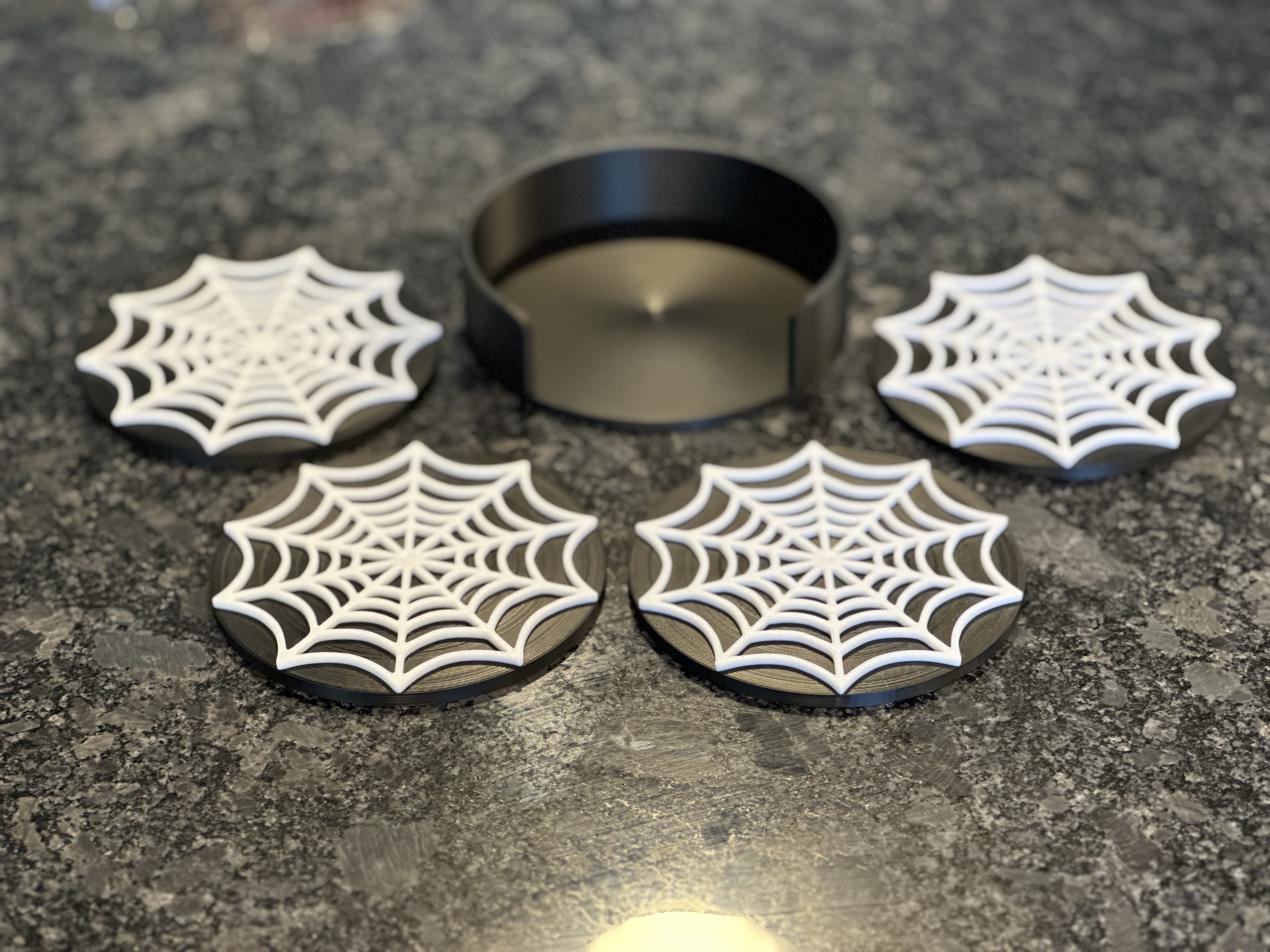 Drink Coaster Set - Spider Web