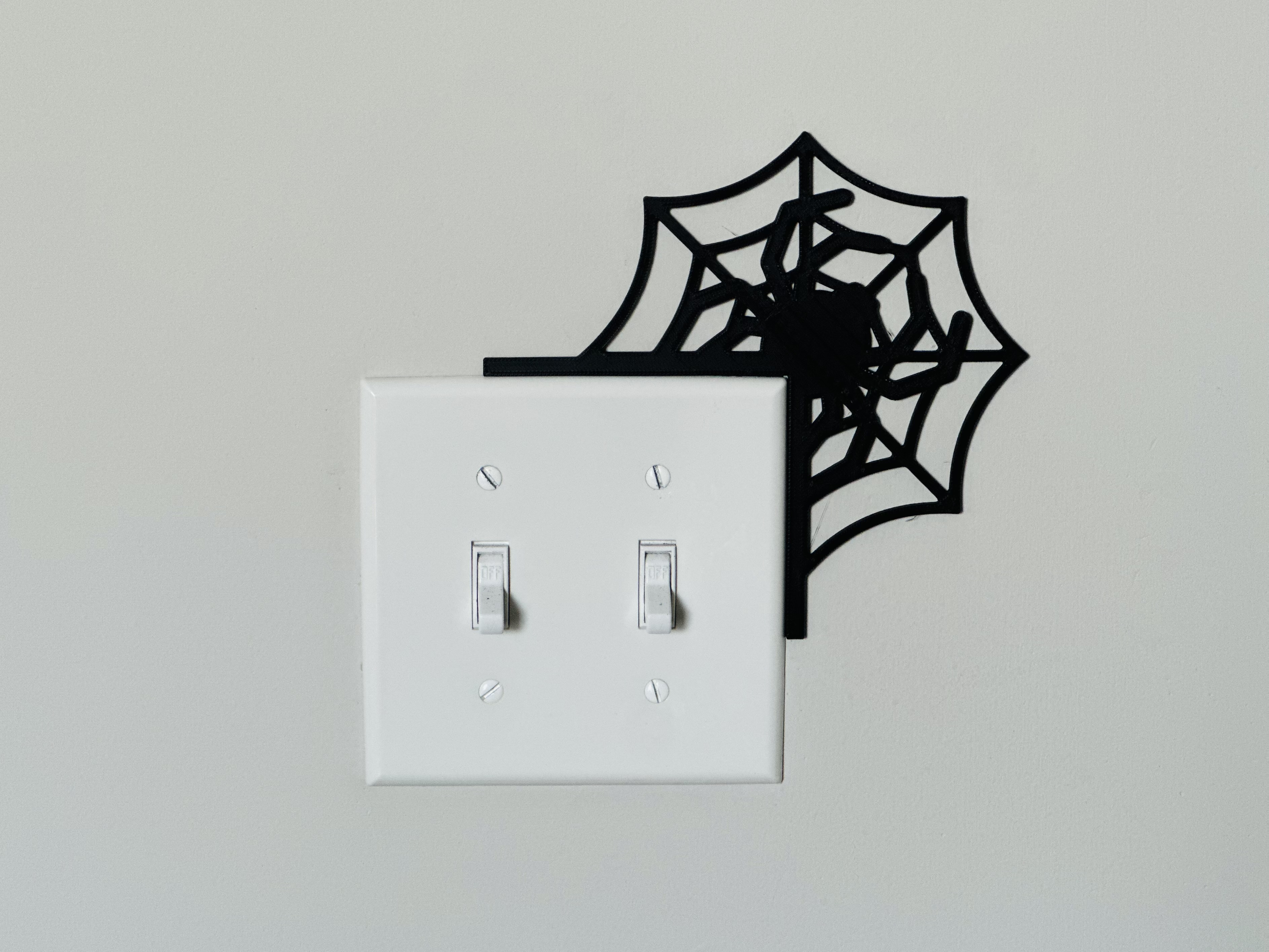 Light Switch Display - Spider Web