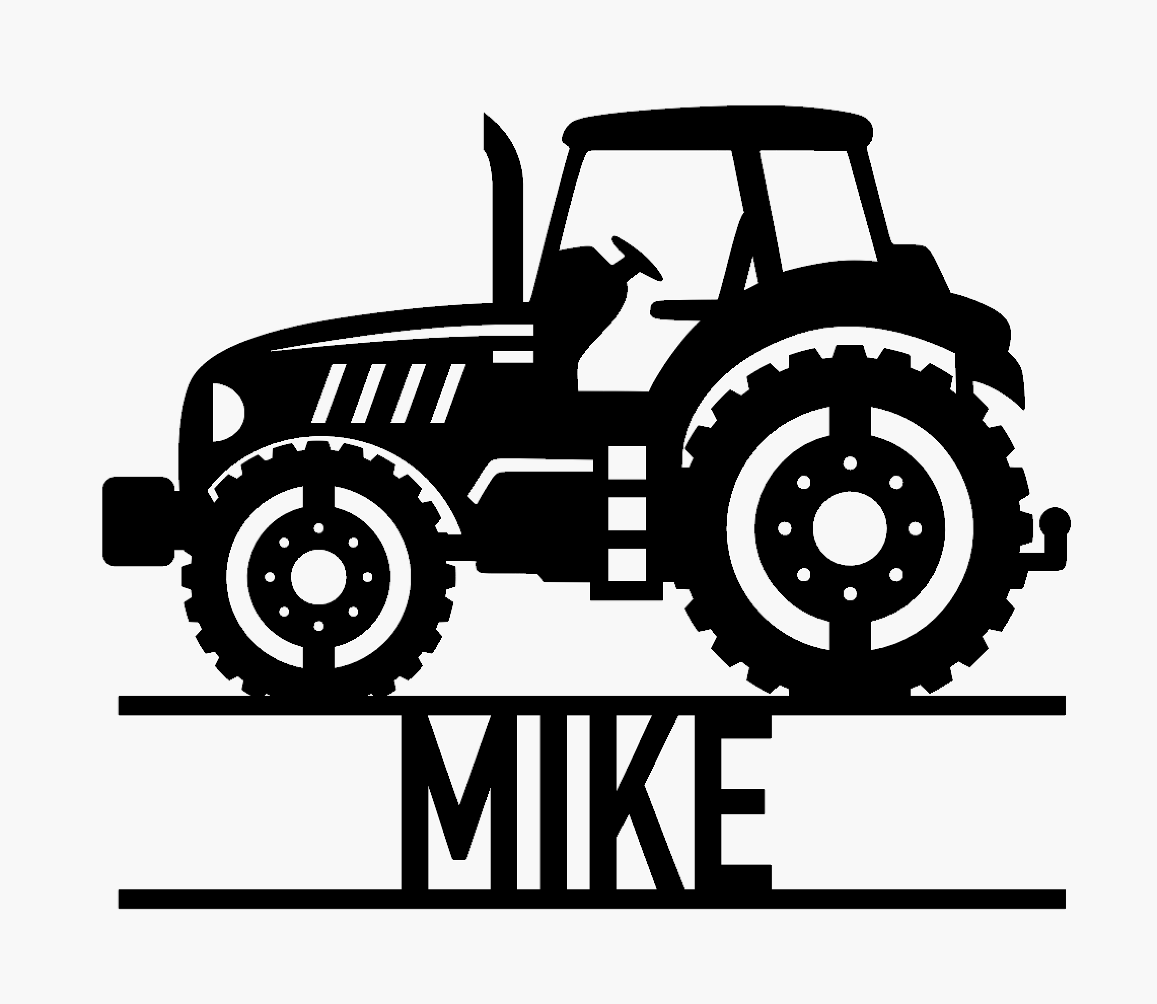 Personalized Wall Sign - Farm Tractor