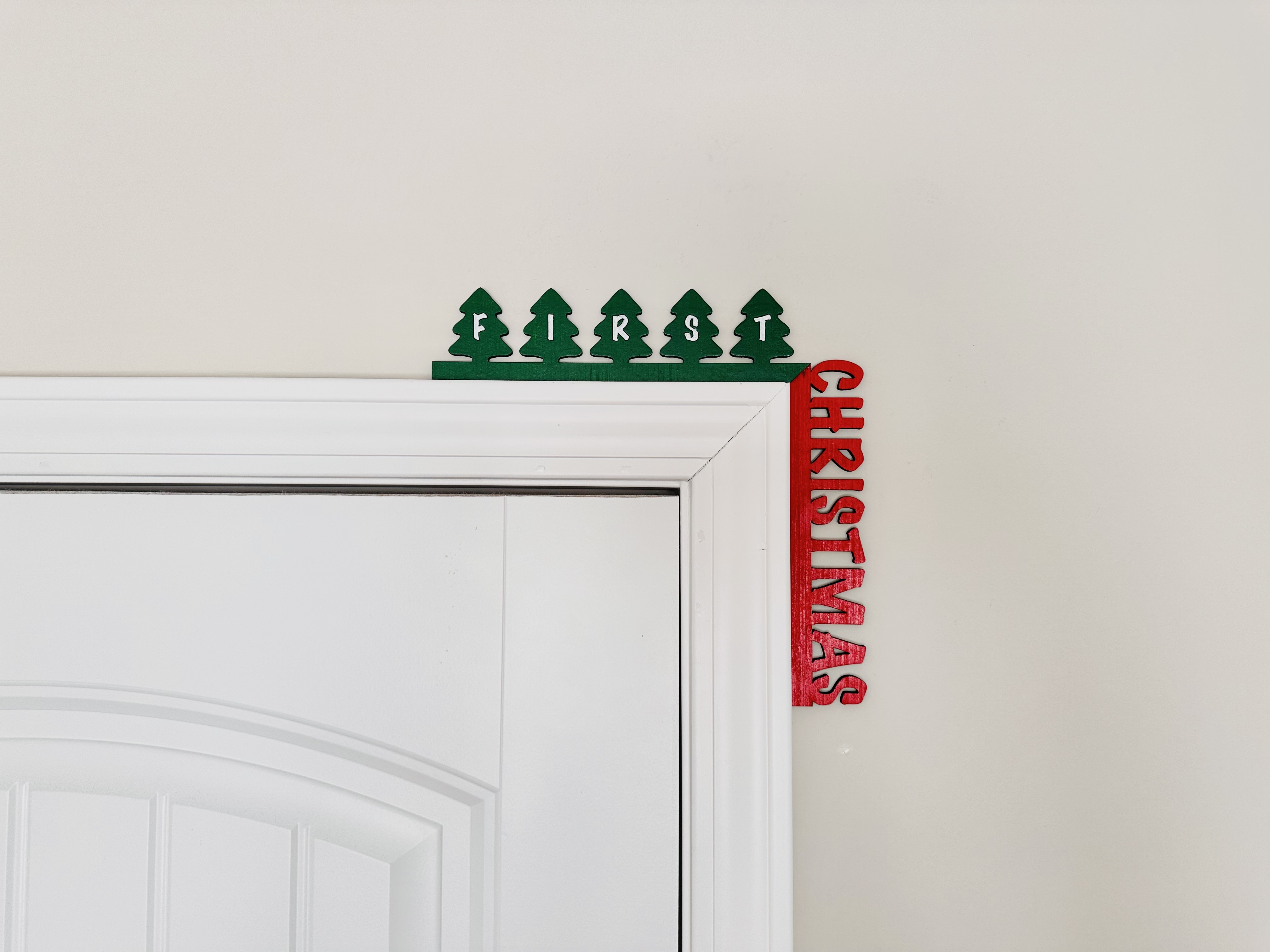 Corner Door Display - First Christmas