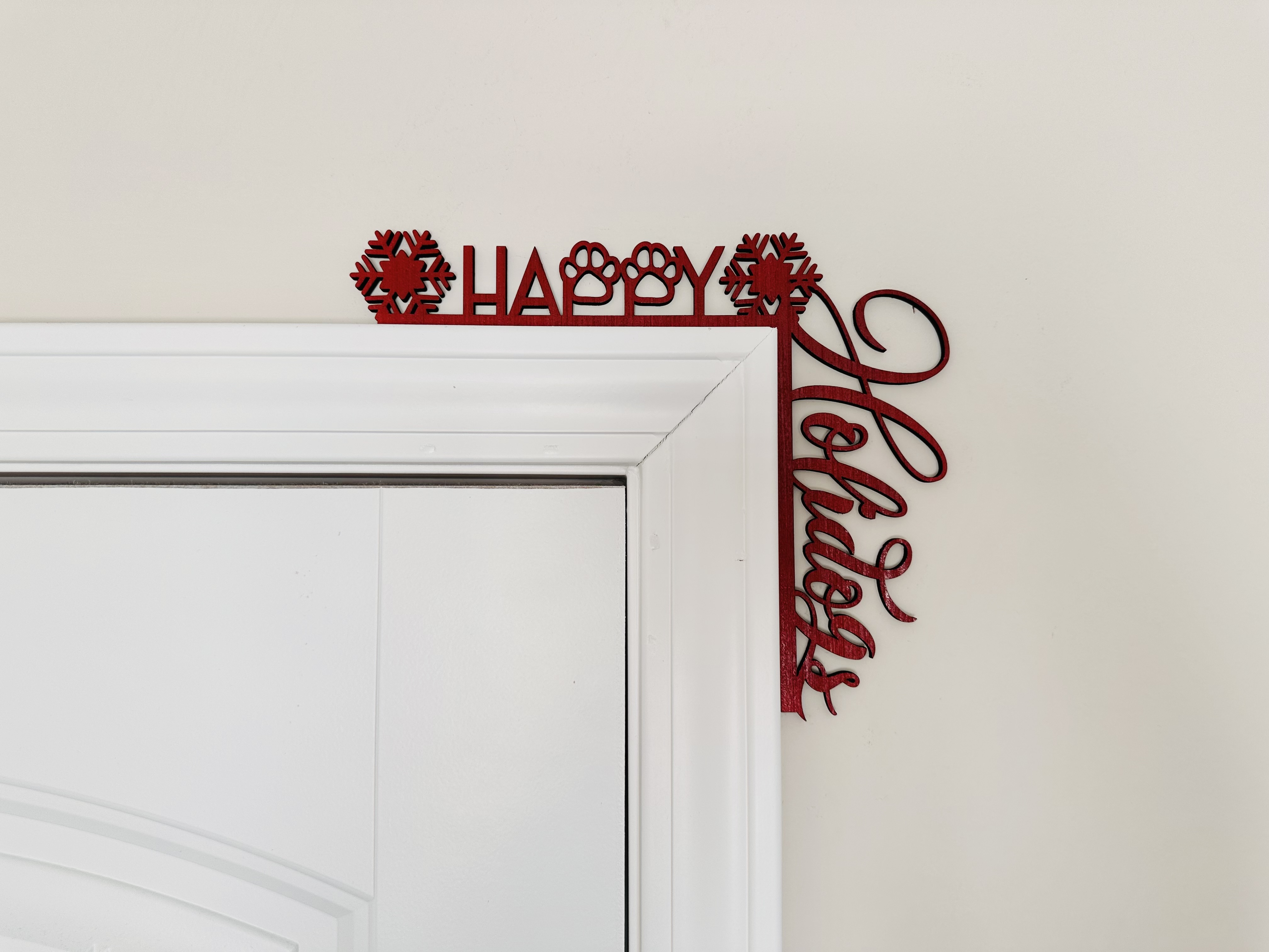 Corner Door Display - Happy Holidays