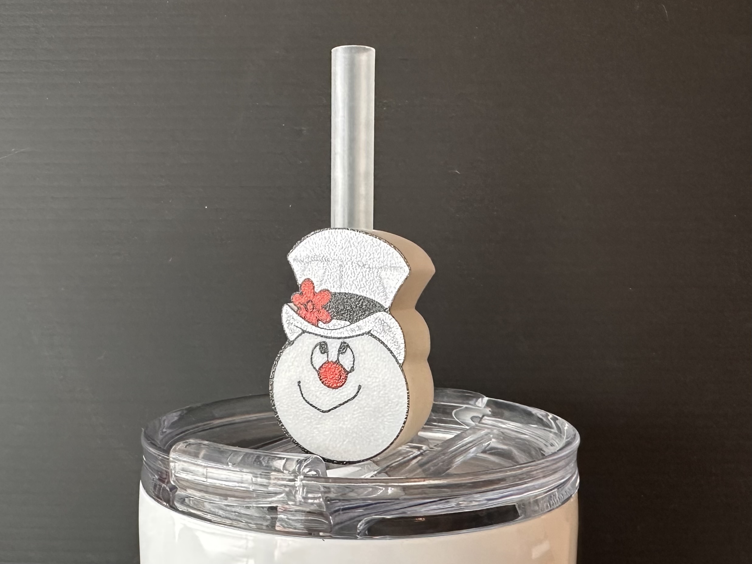 Straw Topper - Frosty the Snowman