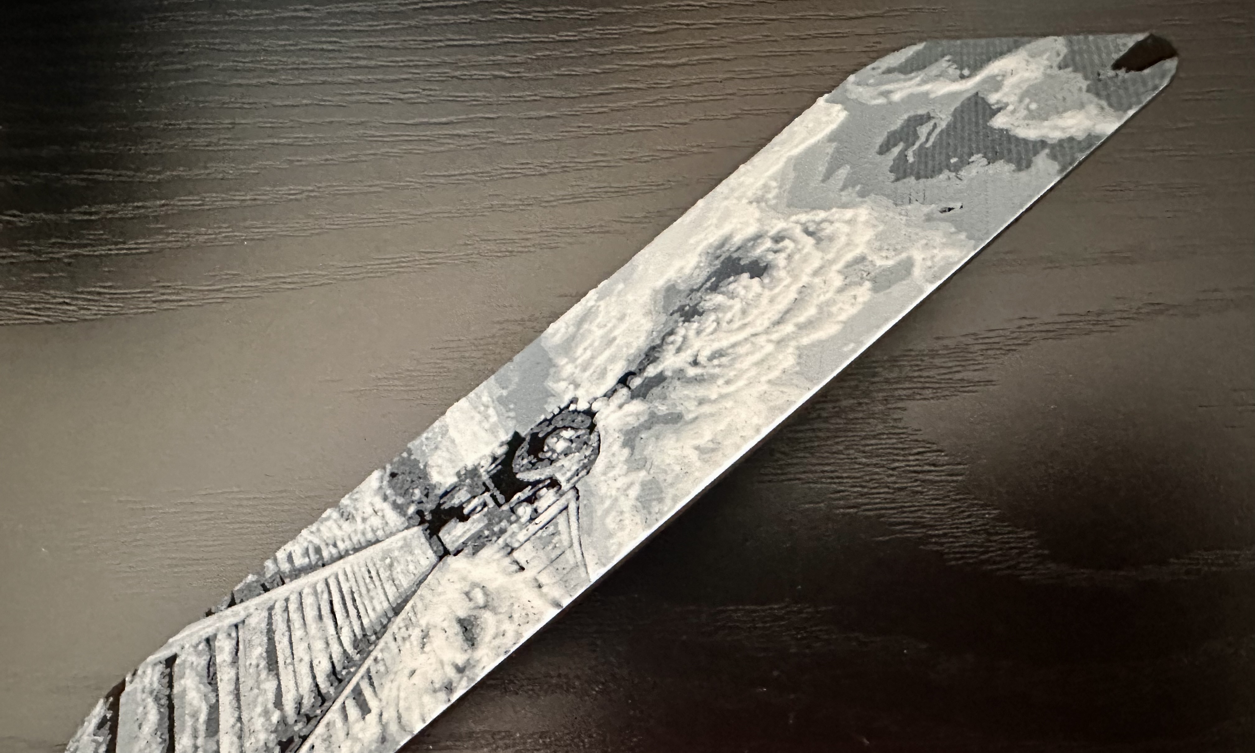3D Printed Bookmark - Train
