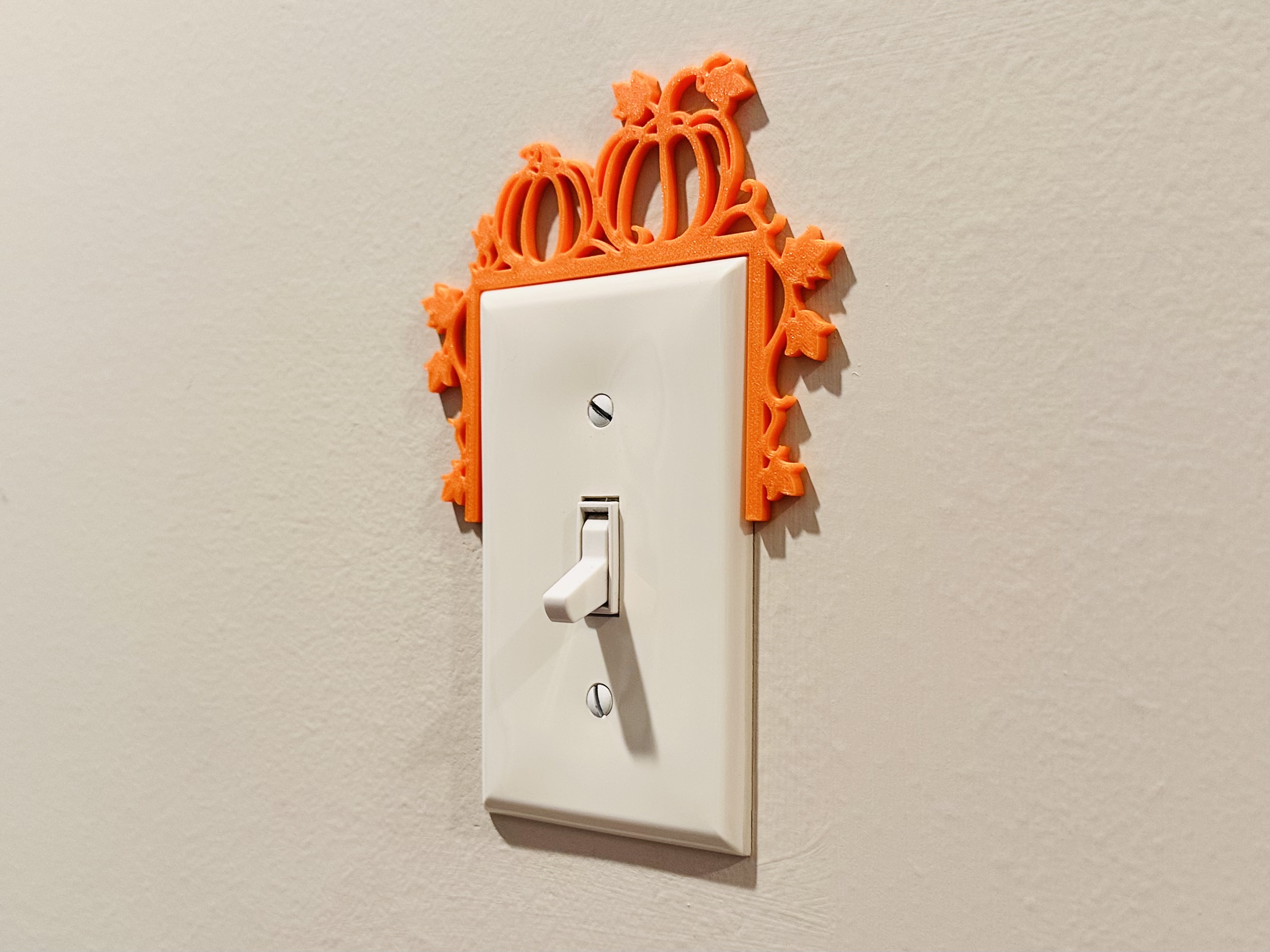 Light Switch Display - Fall Pumpkins