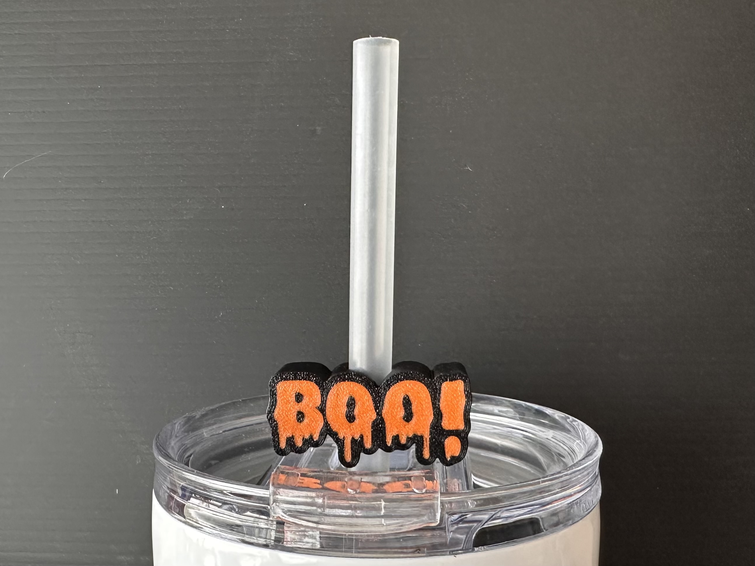 BOO! Halloween Straw Topper