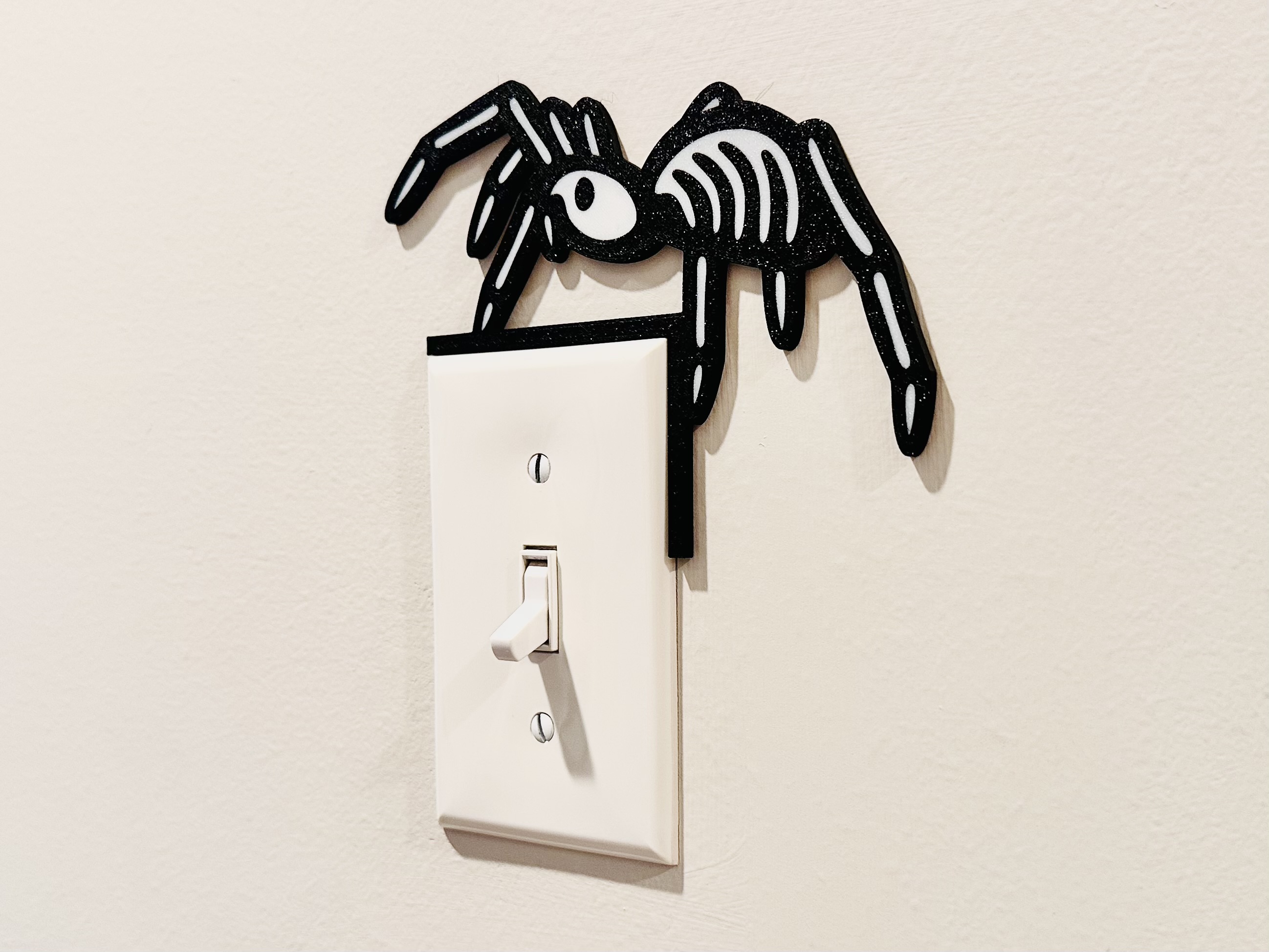 Light Switch Display - Spider Skeleton 