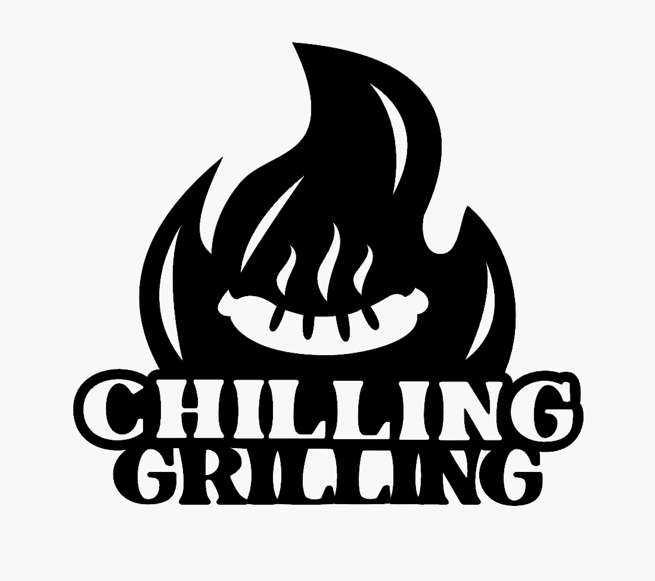 BBQ Wall Sign - Chilling Grilling