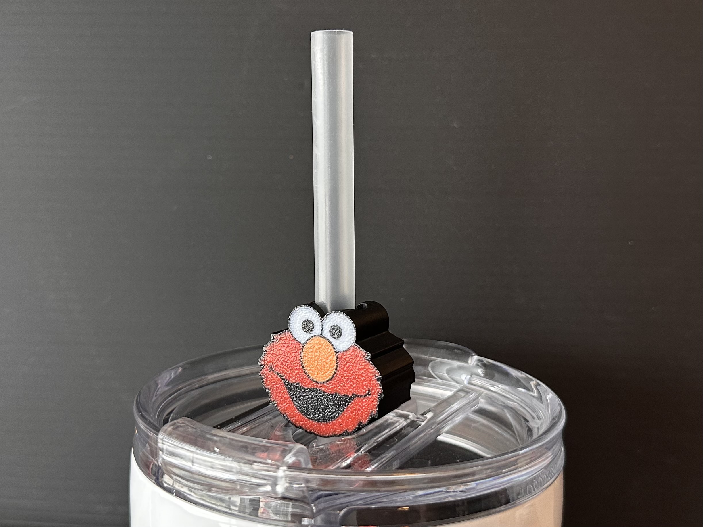 Straw Topper - Elmo