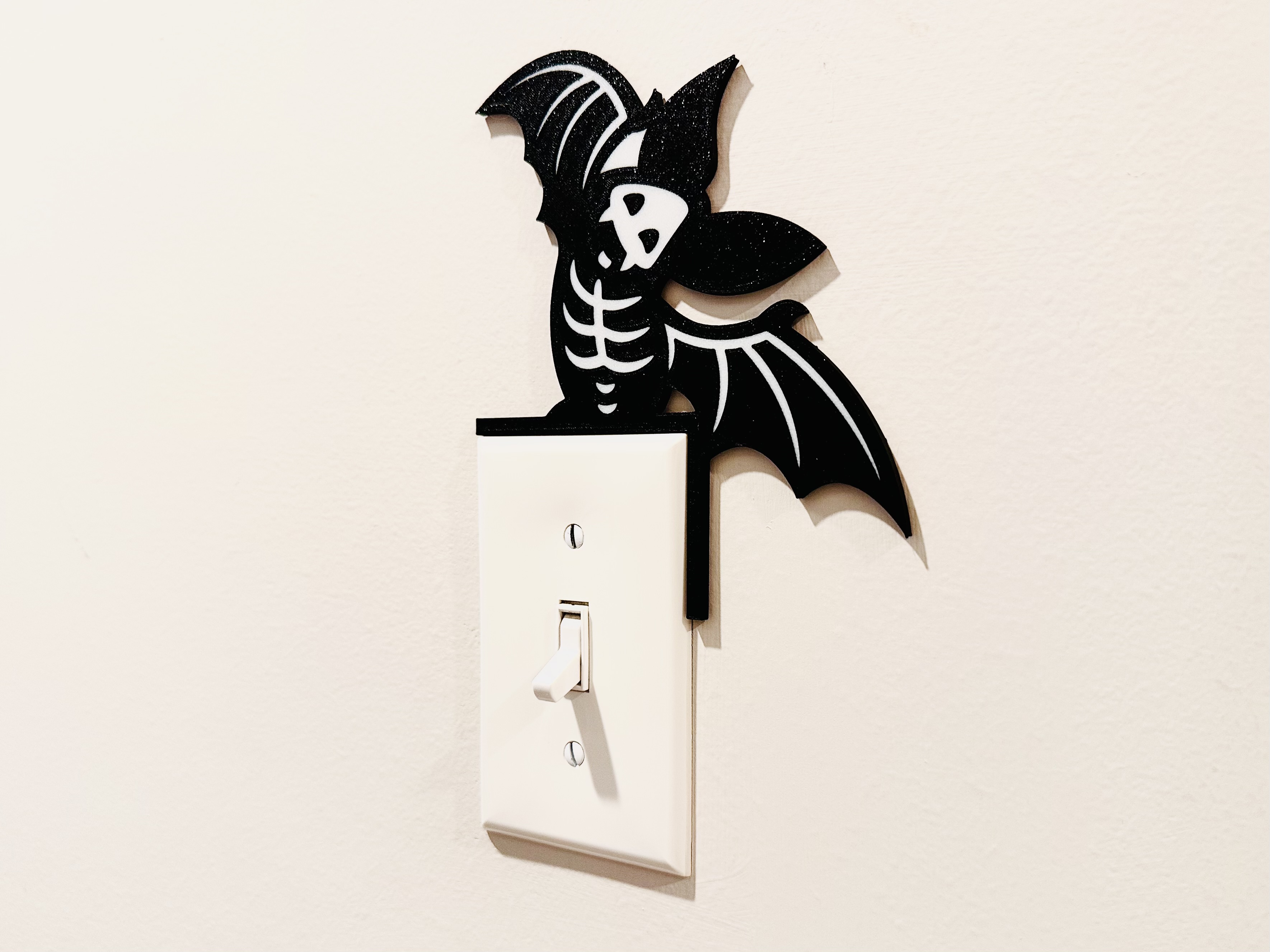 Light Switch Display - Bat Skeleton