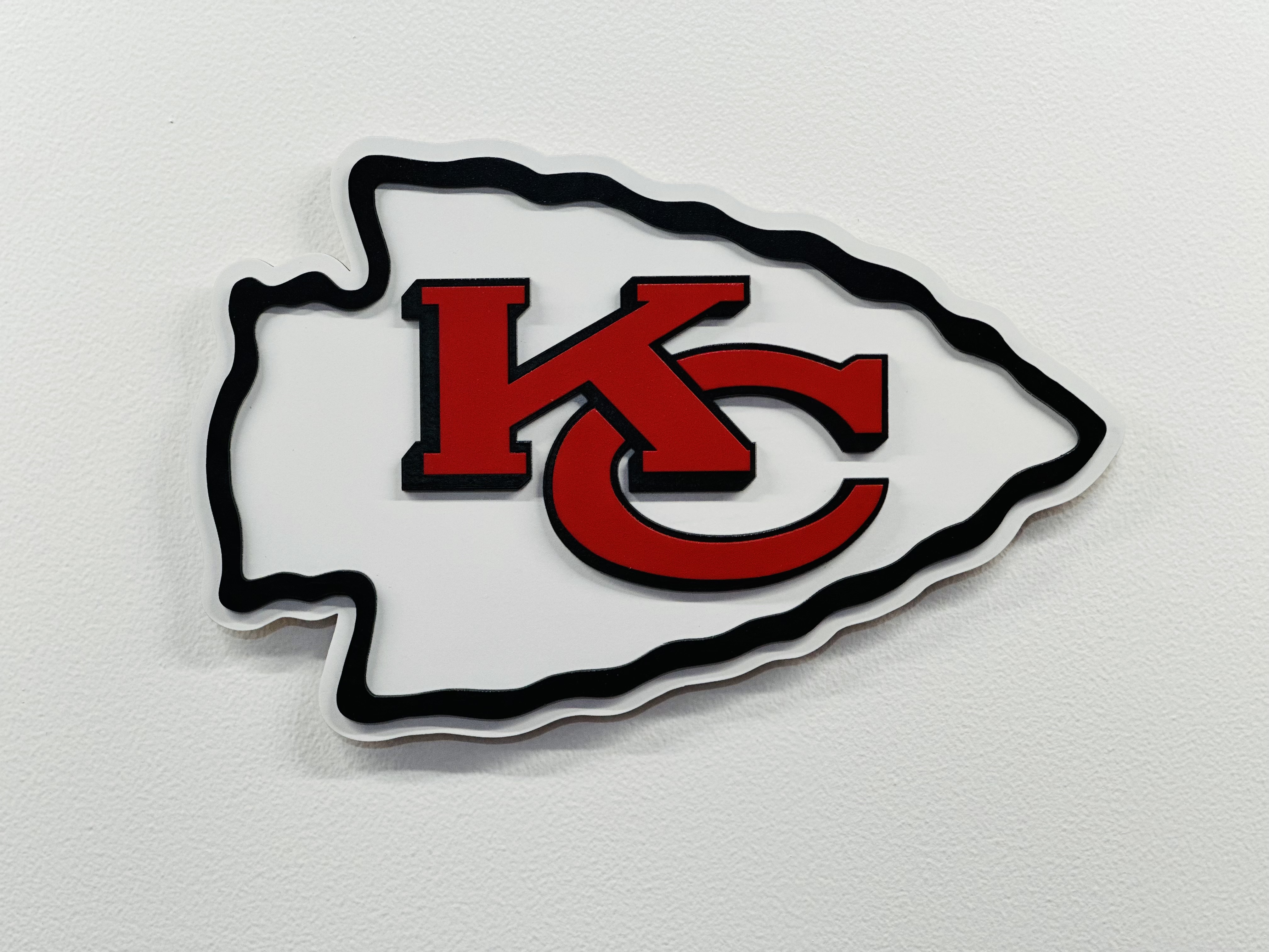Wooden Sports Sign - KC Arrowhead