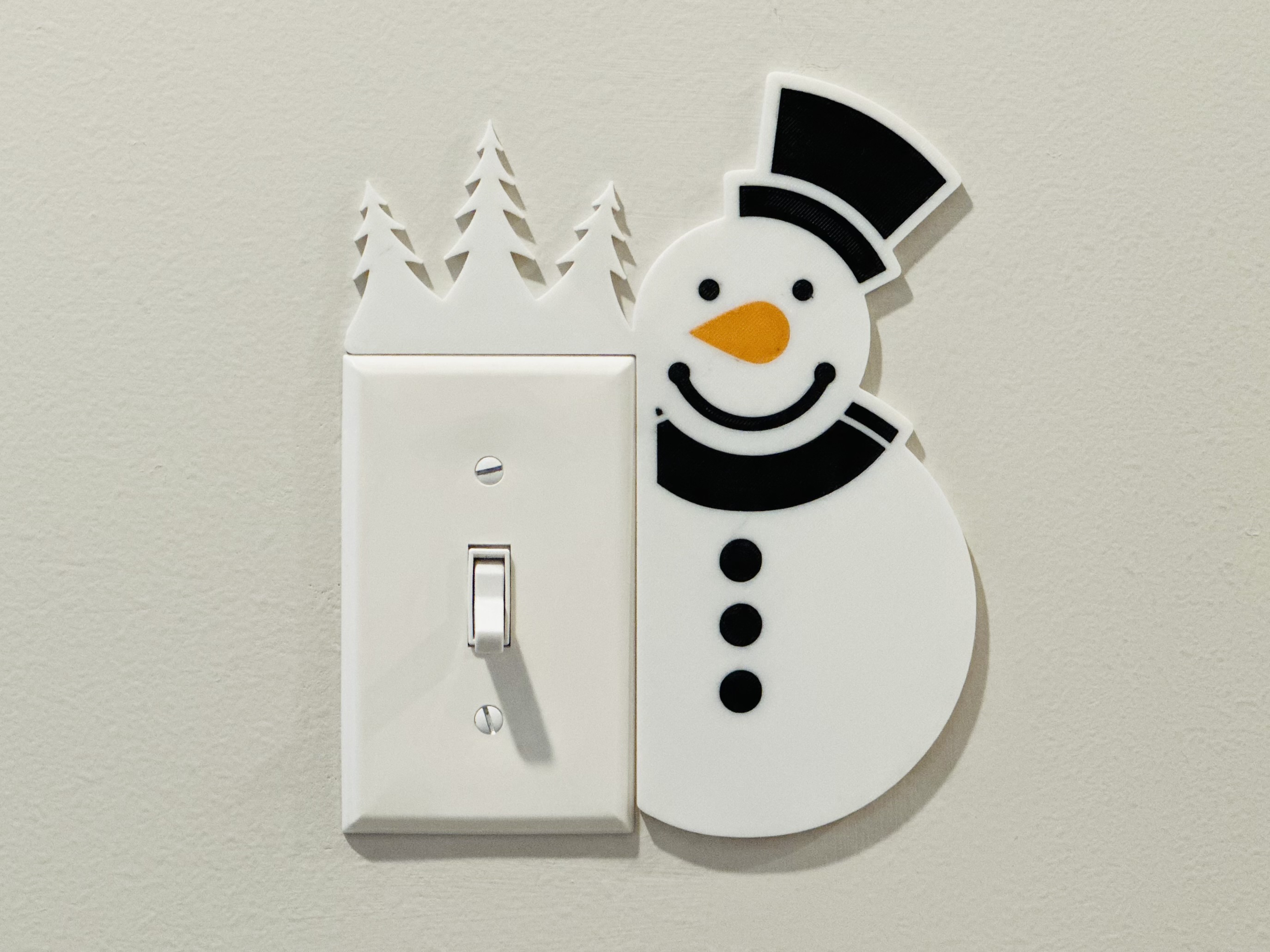 Light Switch Display - Snowman