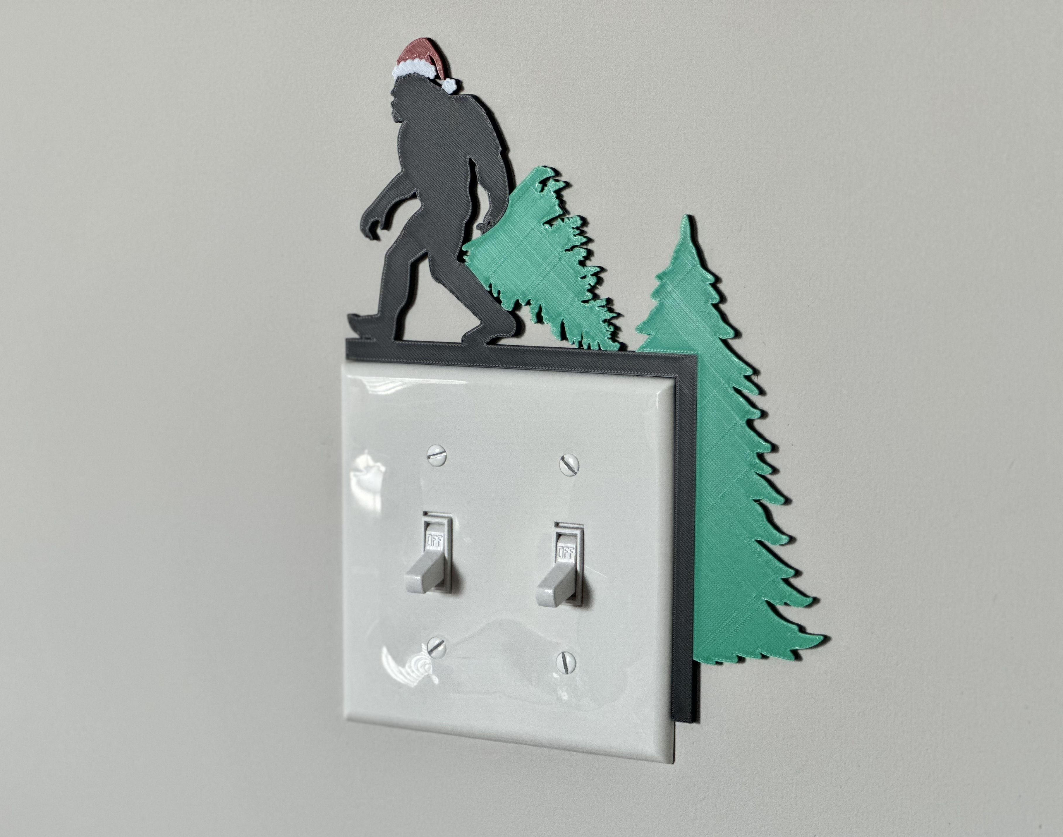 Light Switch Display - Bigfoot Christmas