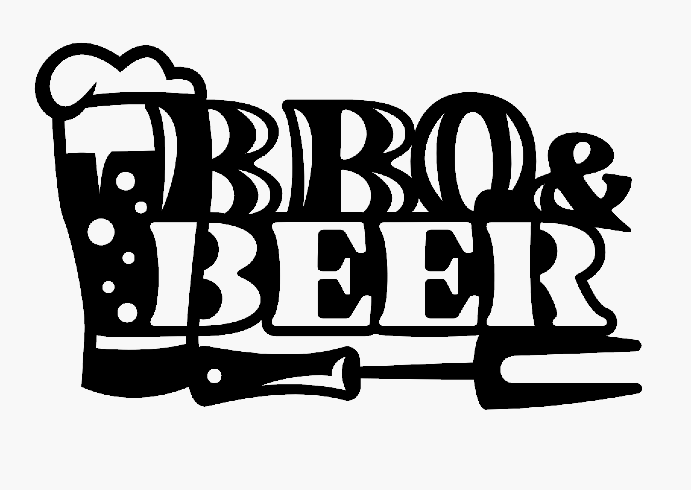 BBQ Wall Sign - BBQ & Beer