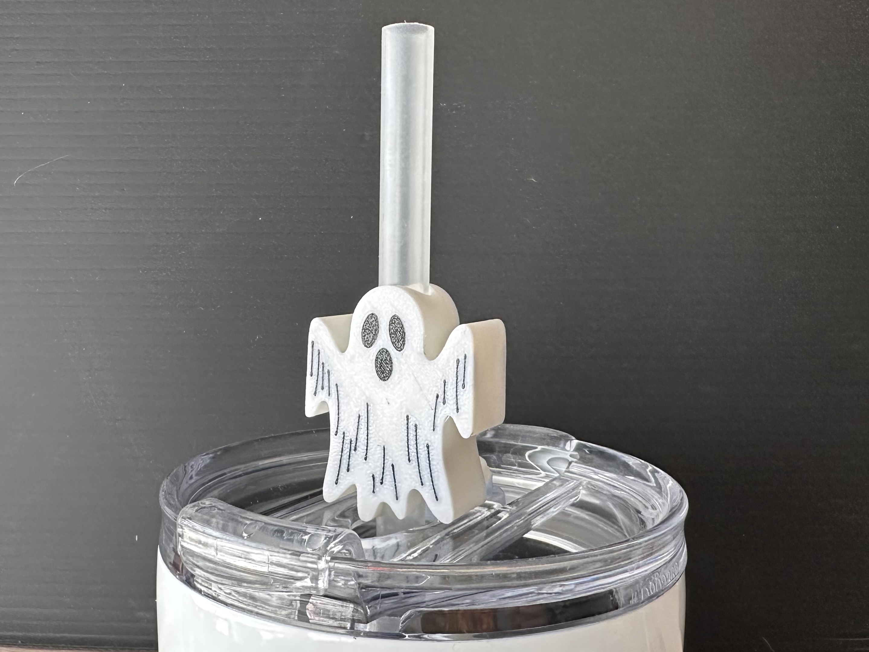 Straw Topper - Ghost