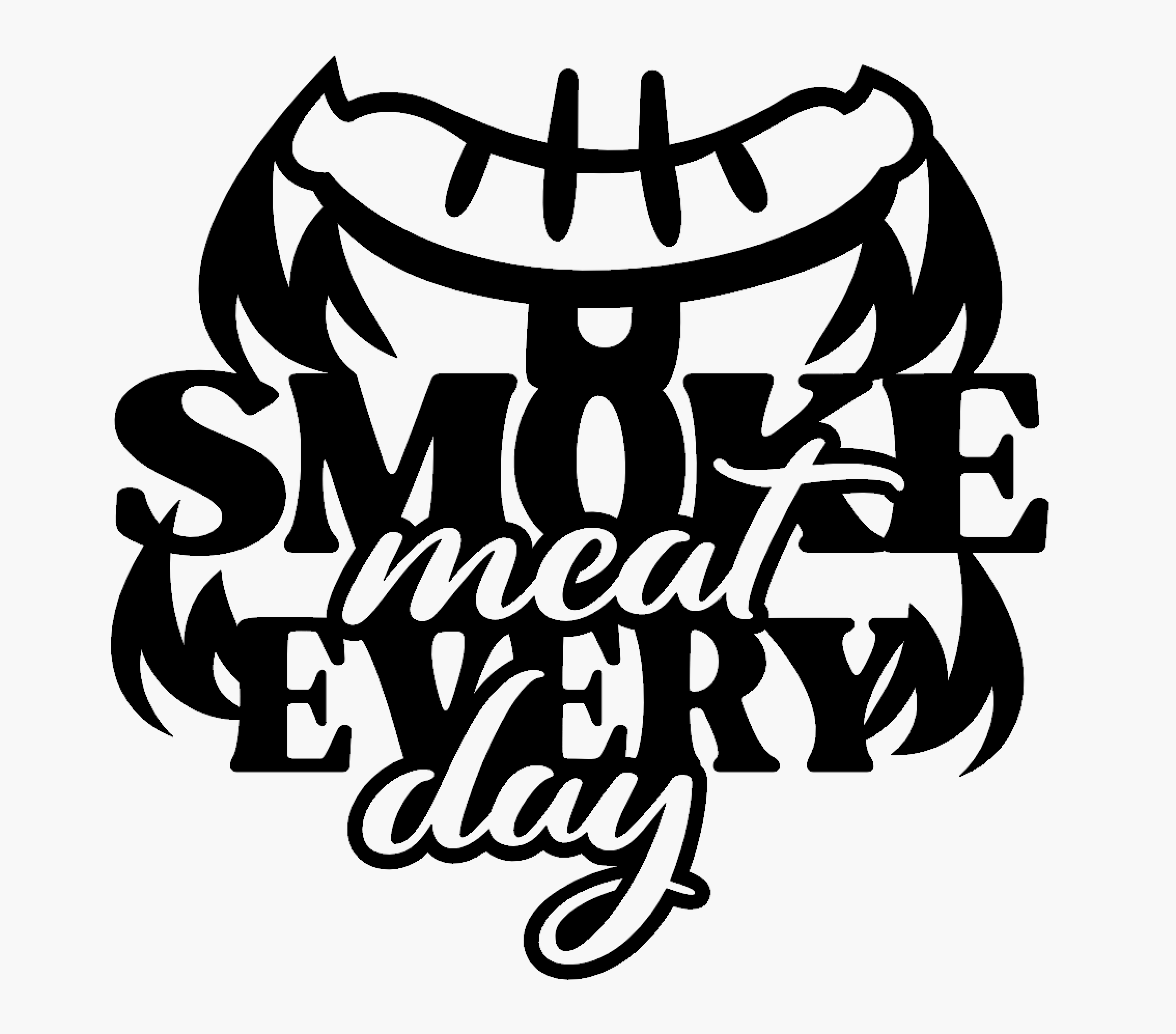 BBQ Wall Sign - Smoke Meat Every Day