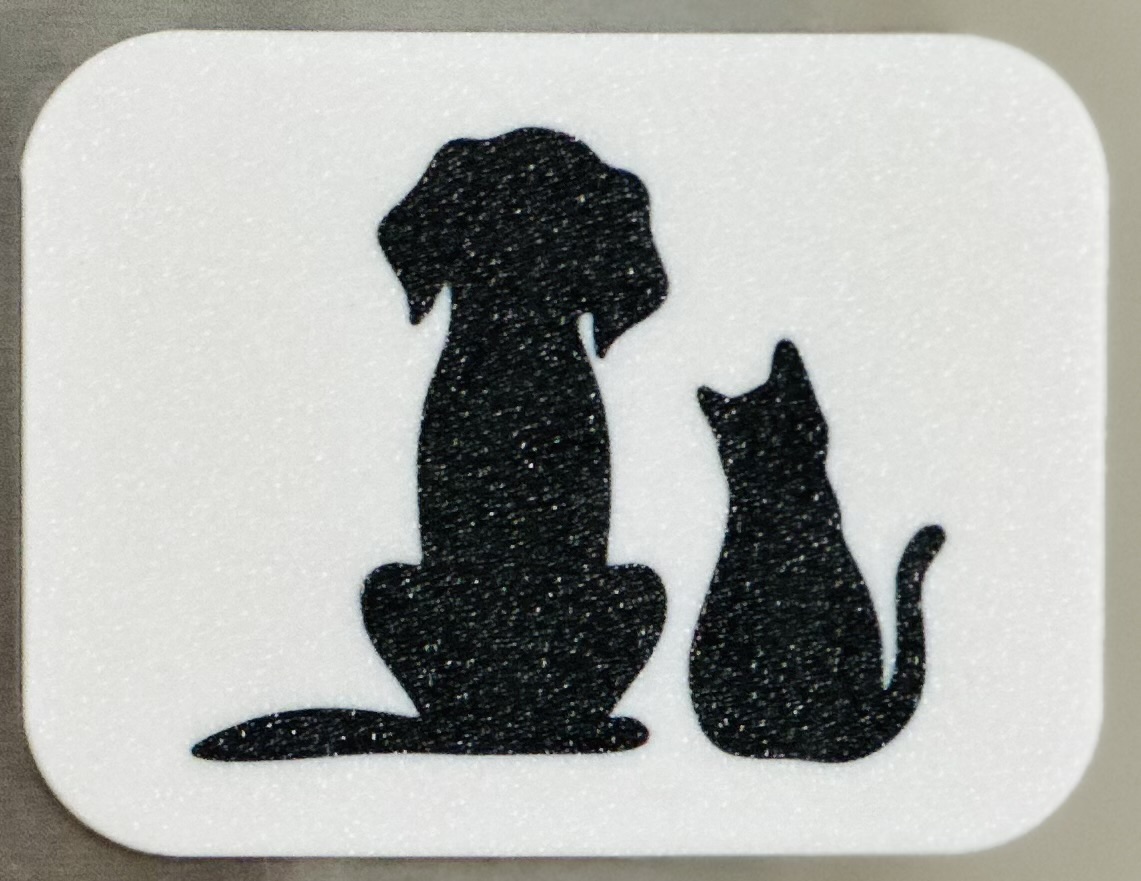 3D Printed Magnets - Cat and Dog Friends
