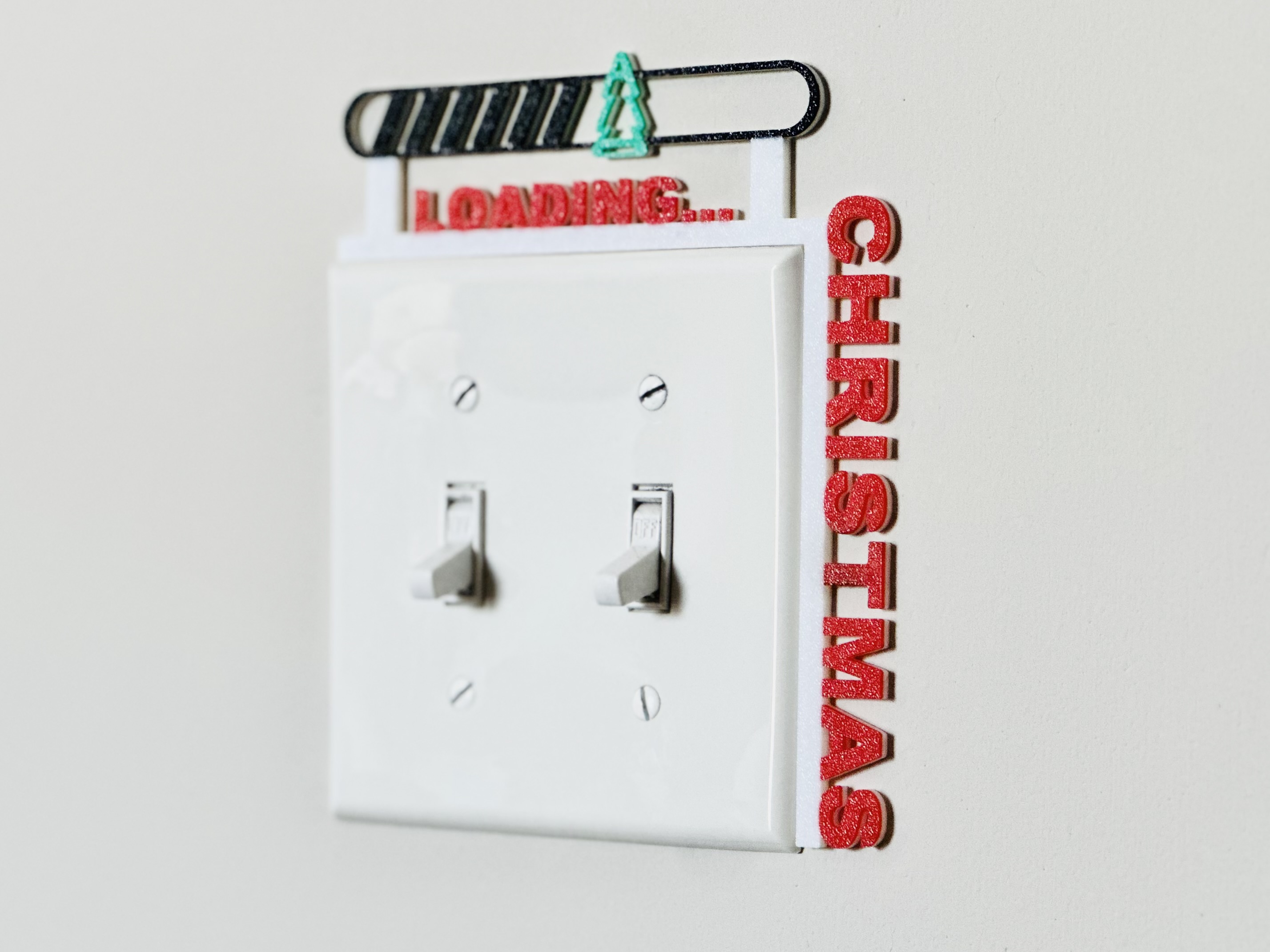 Light Switch Display - Loading Christmas
