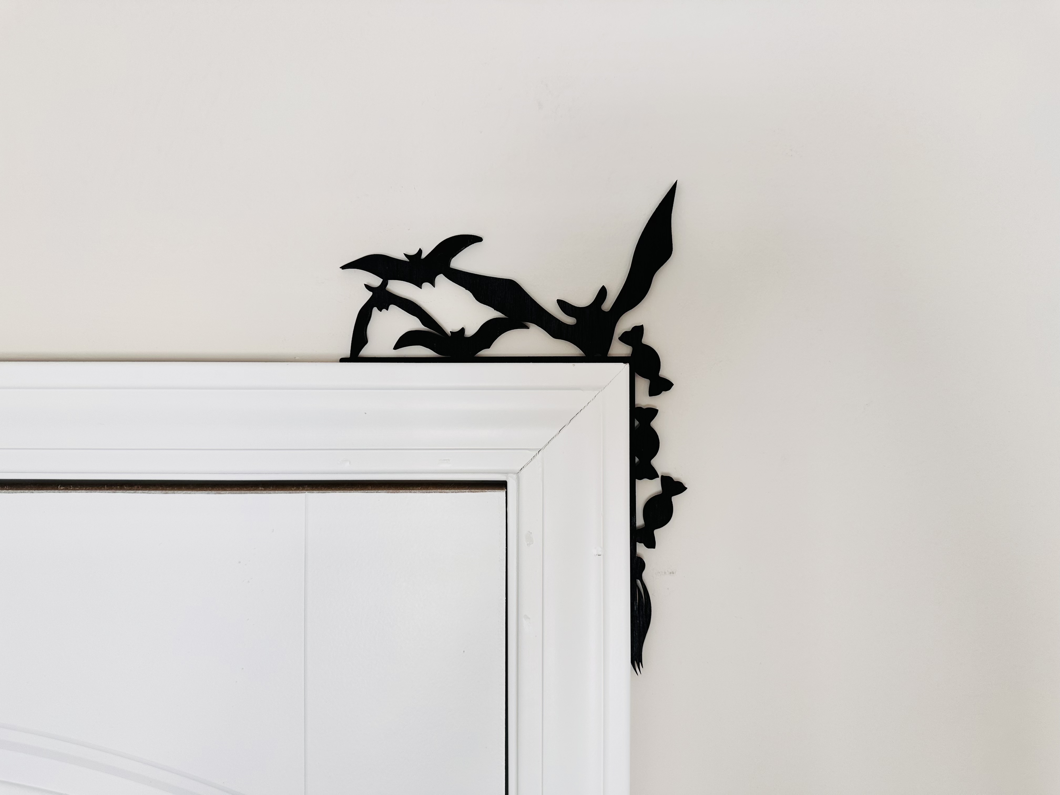 Corner Door Display - Bats Silhouette