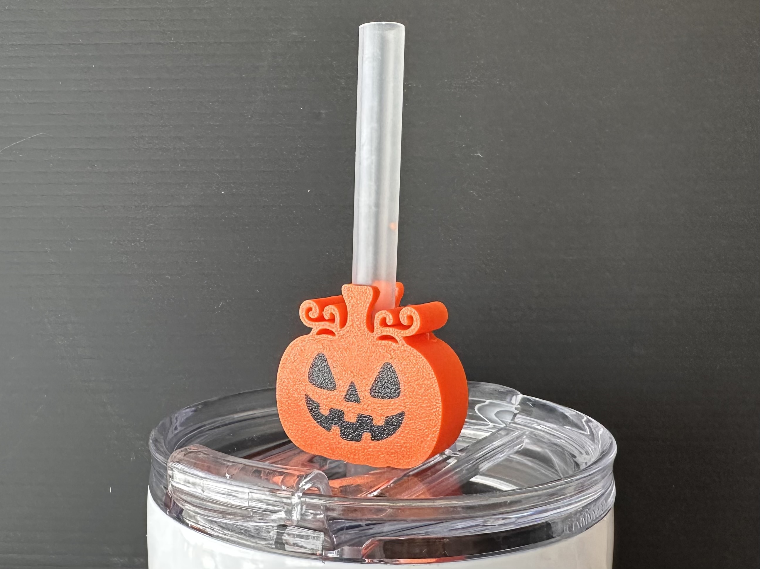 Straw Topper - Pumpkin