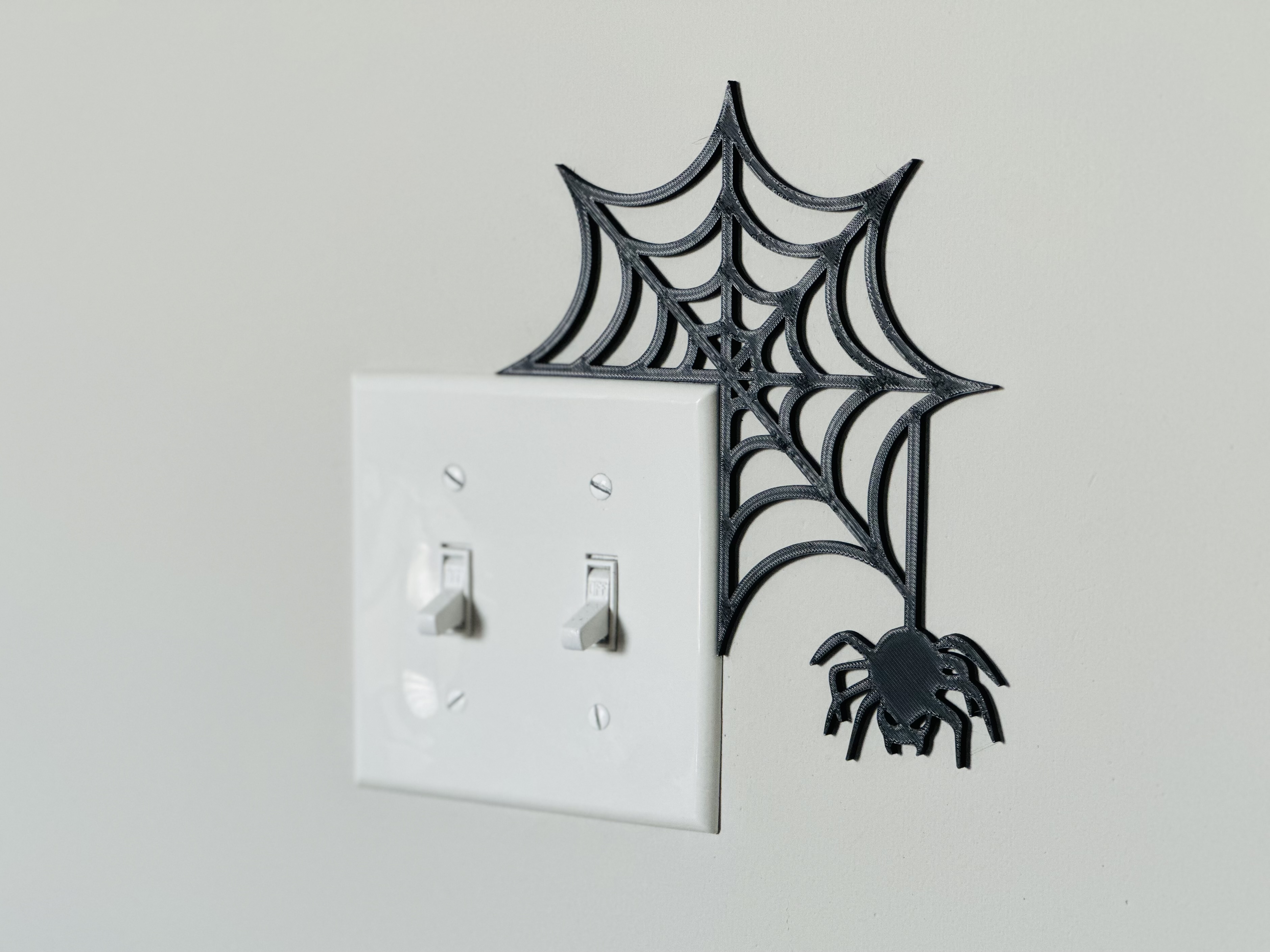 Light Switch Display - Spider Web