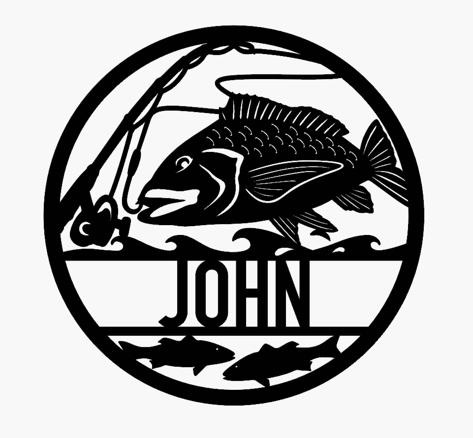 Personalized Wall Sign - Fishing