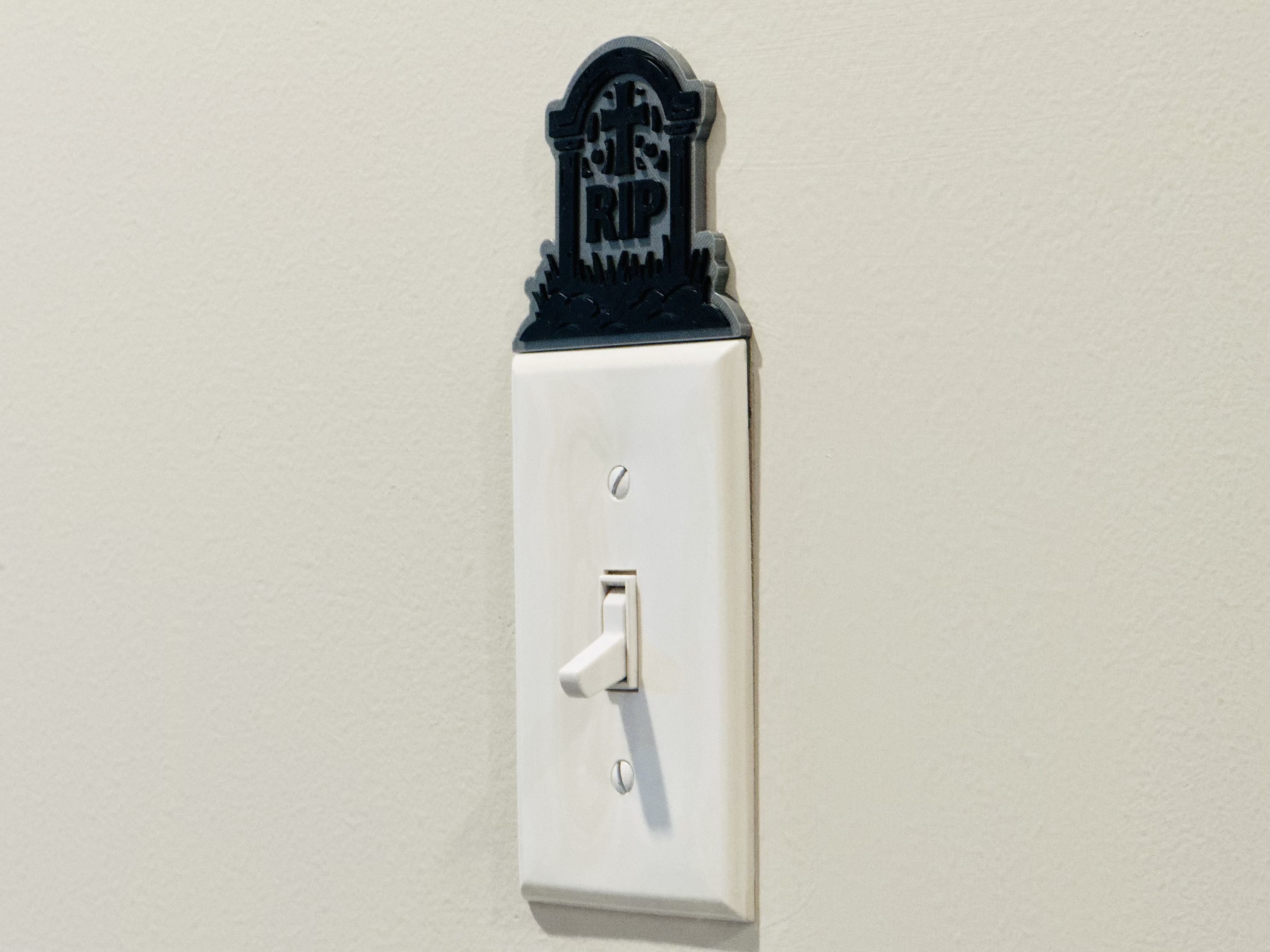 Light Switch Display - RIP Tombstone