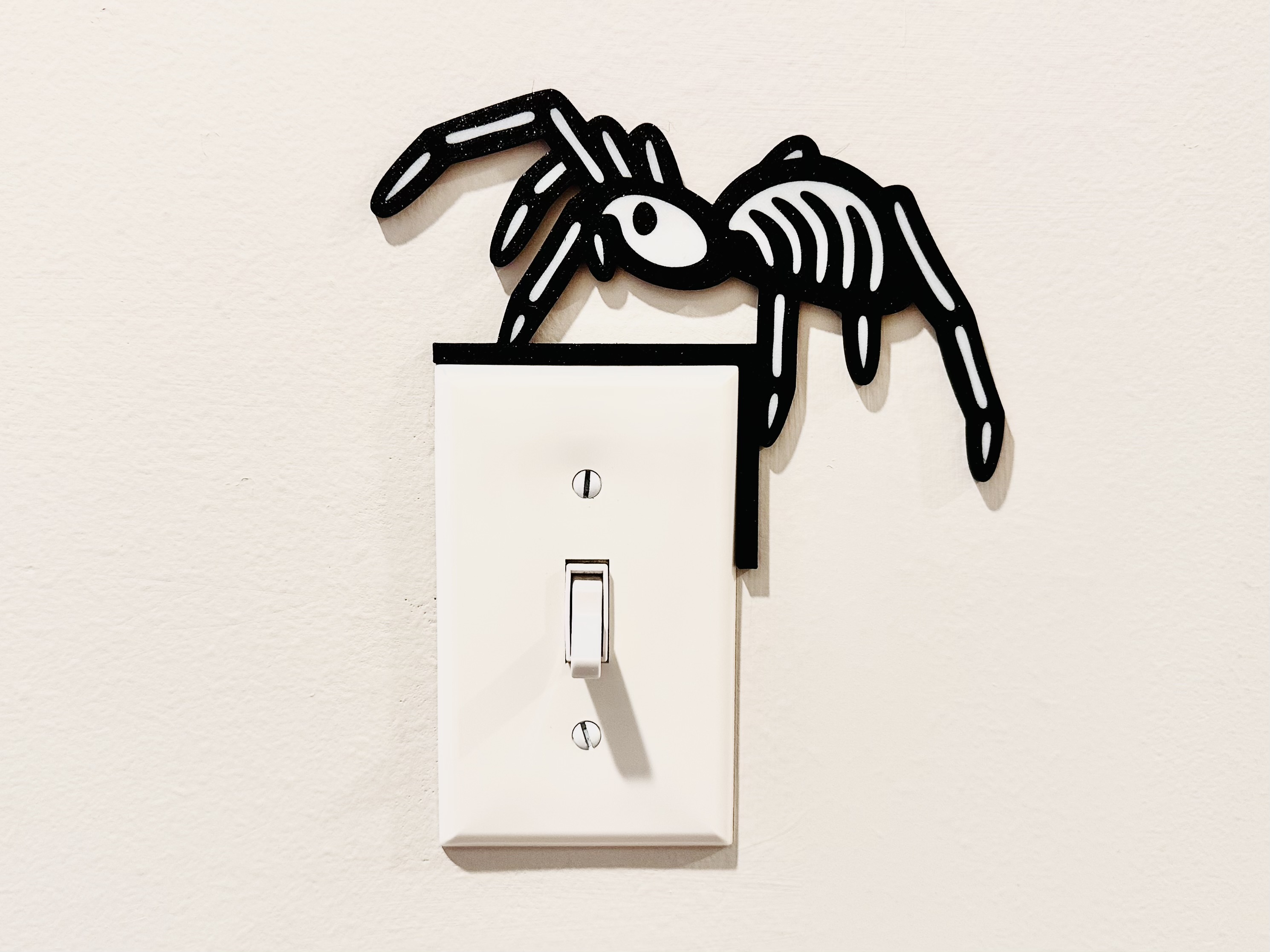 Light Switch Display - Spider Skeleton