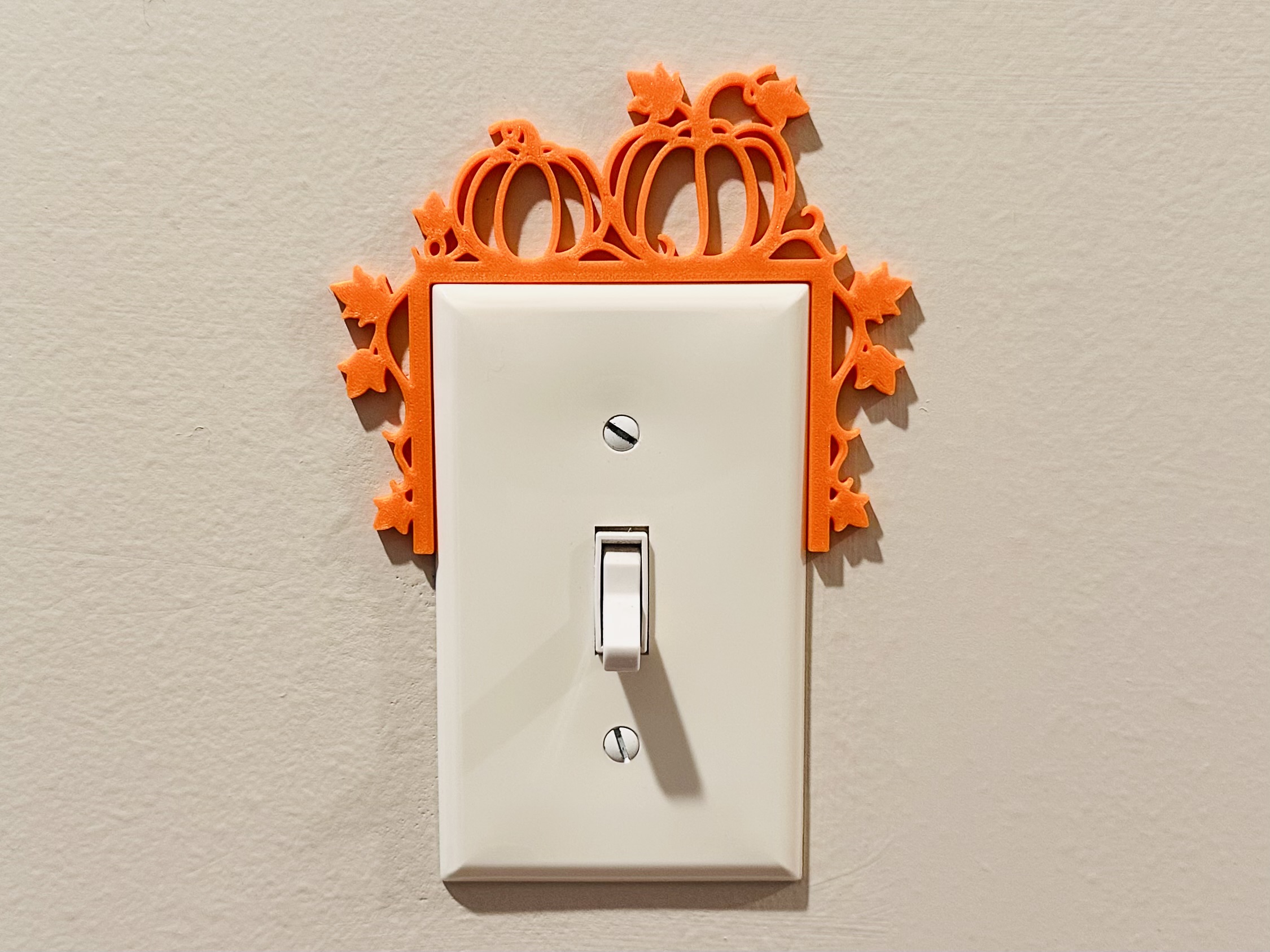 Light Switch Display - Fall Pumpkins