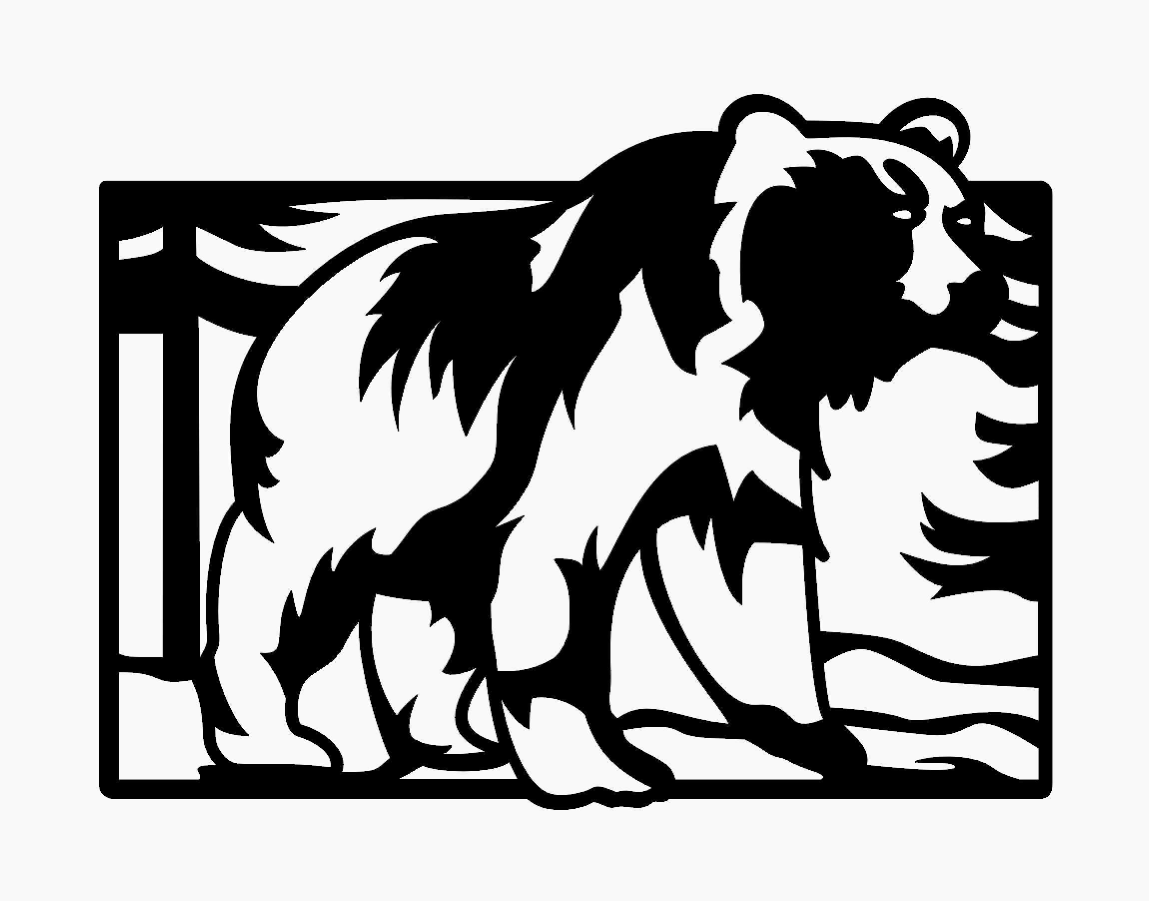 Forest Animal Wall Art - Bear