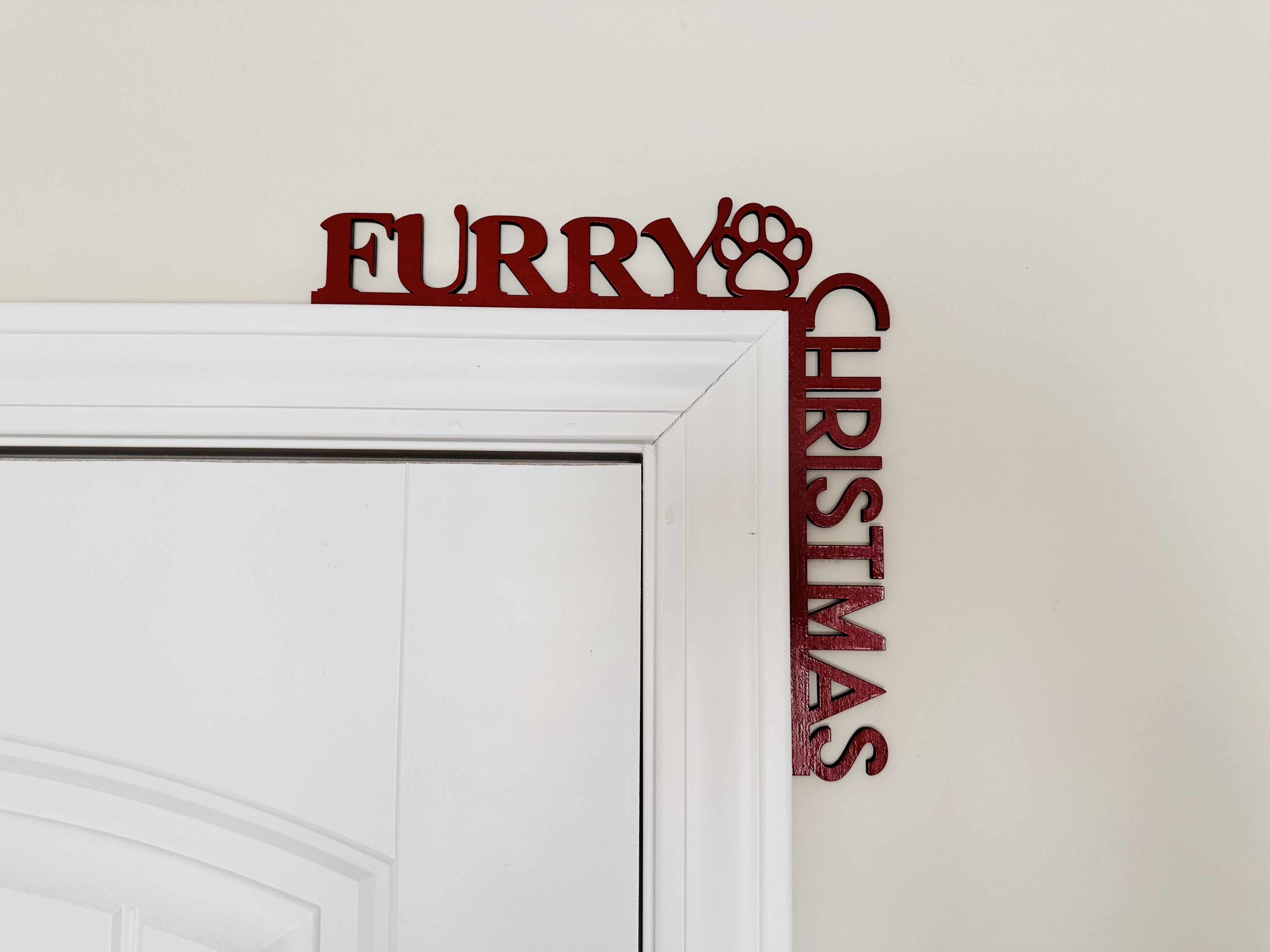 Corner Door Display - Furry Christmas