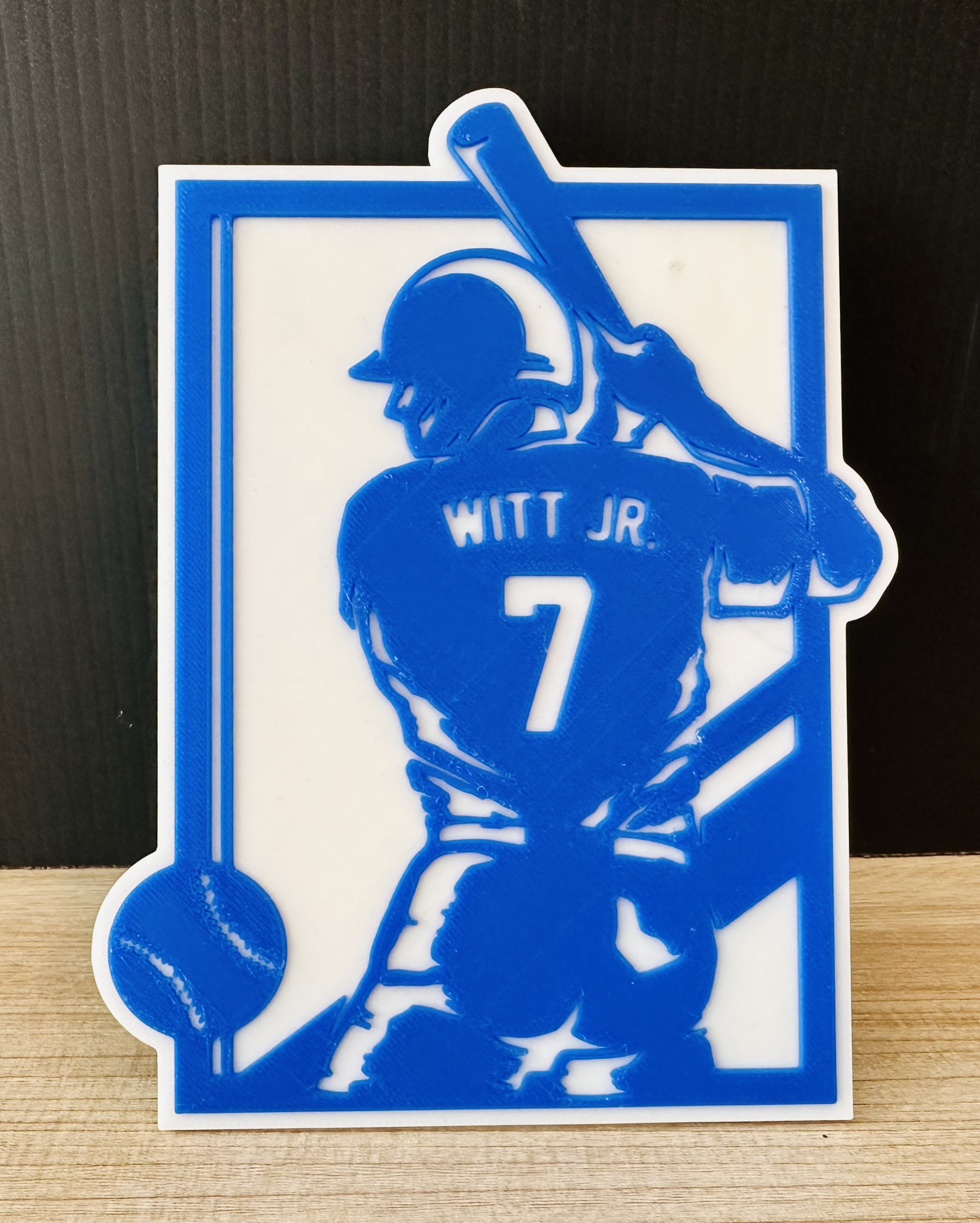 3D Printed Sports Sign - Witt Jr.